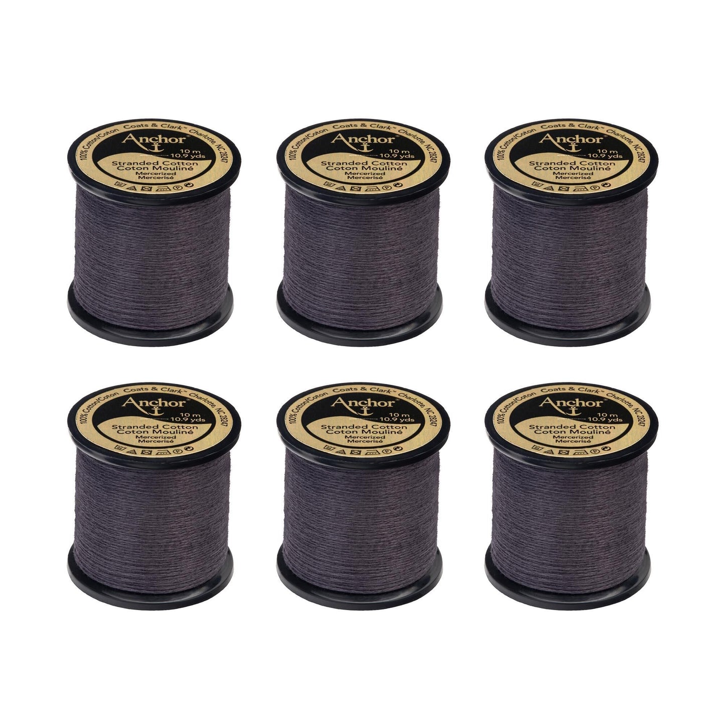 Anchor Spooled Floss 10 Meters (6 Pack) - Clearance shades