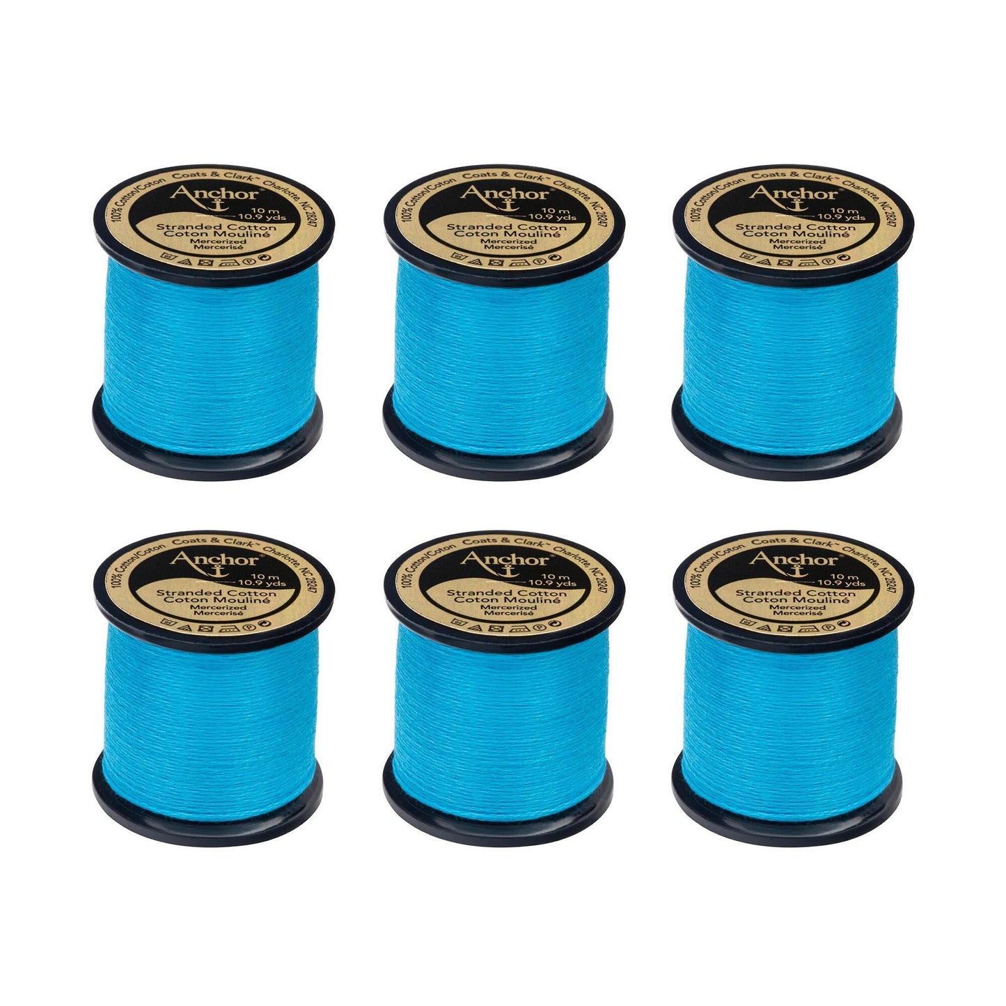 Anchor Spooled Floss 10 Meters (6 Pack) - Clearance shades