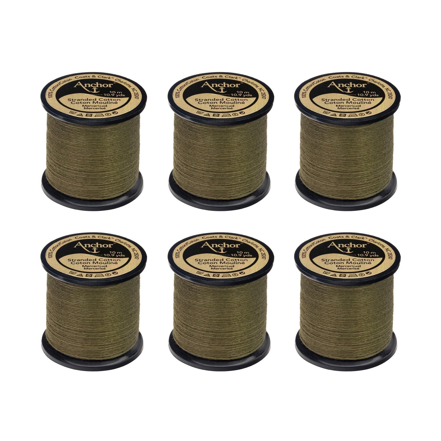 Anchor Spooled Floss 10 Meters (6 Pack) - Clearance shades