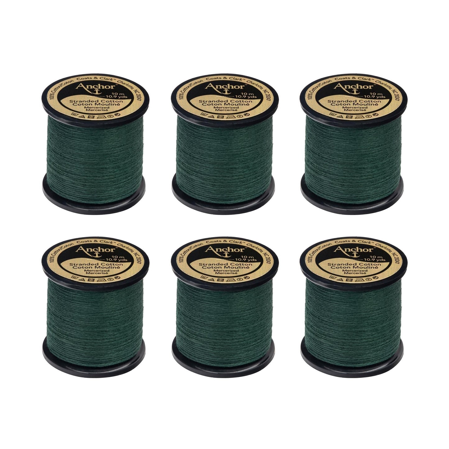 Anchor Spooled Floss 10 Meters (6 Pack) - Clearance shades