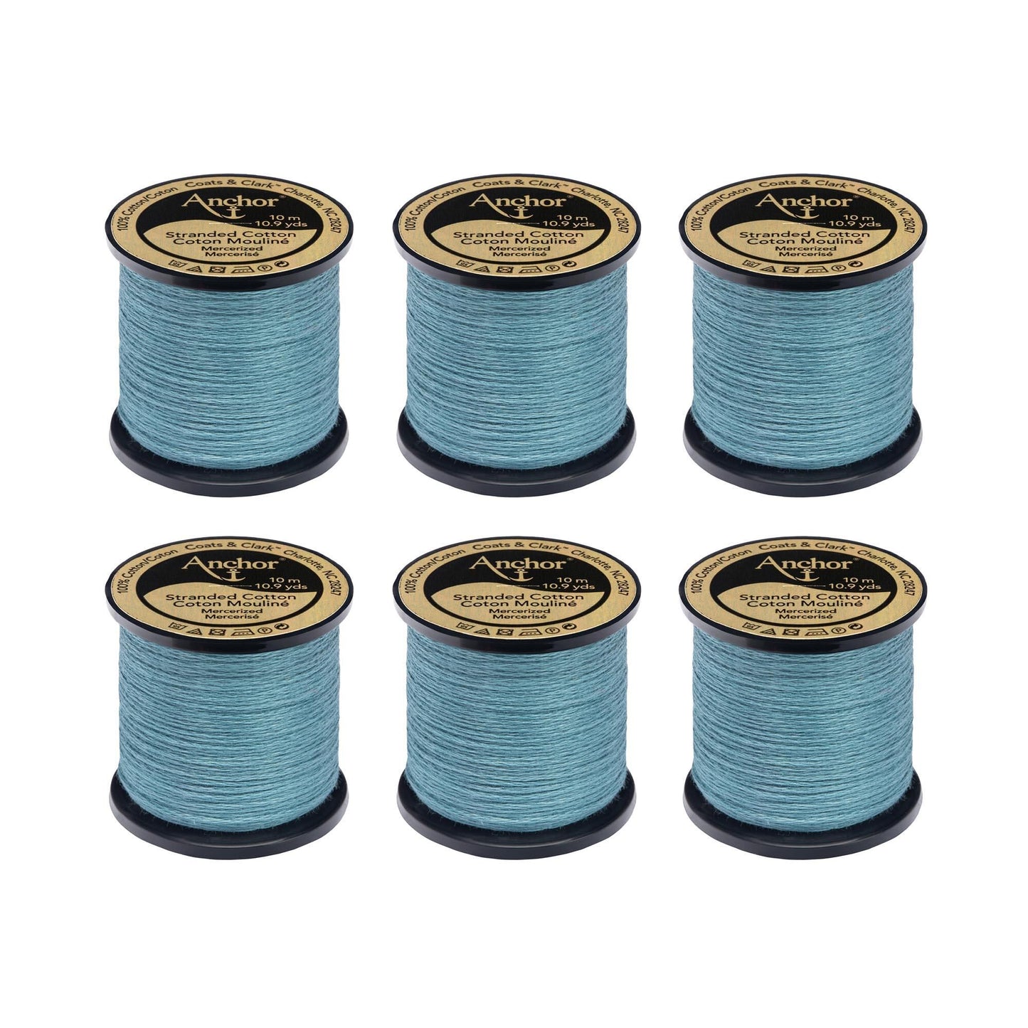 Anchor Spooled Floss 10 Meters (6 Pack) - Clearance shades