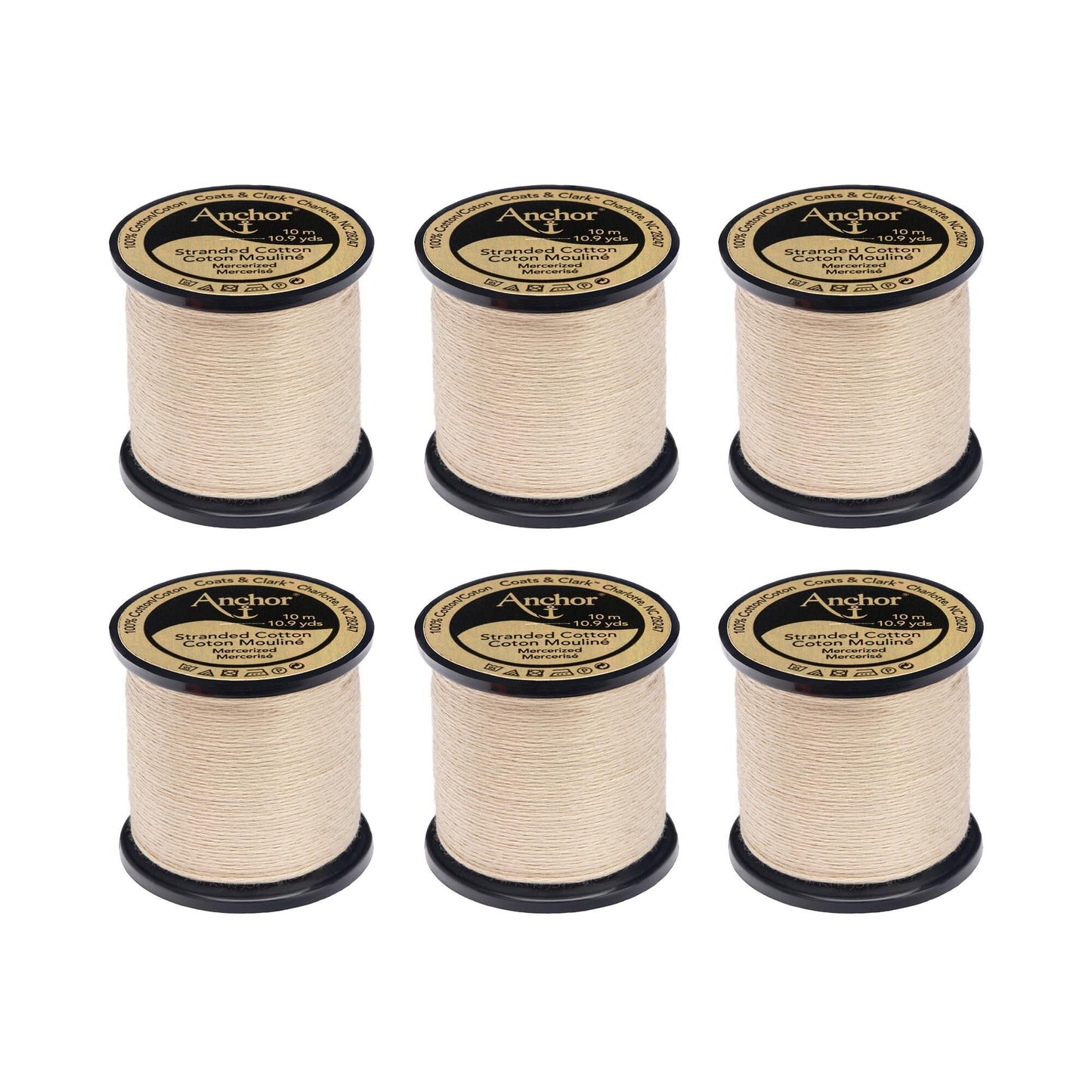 Anchor Spooled Floss 10 Meters (6 Pack) - Clearance shades