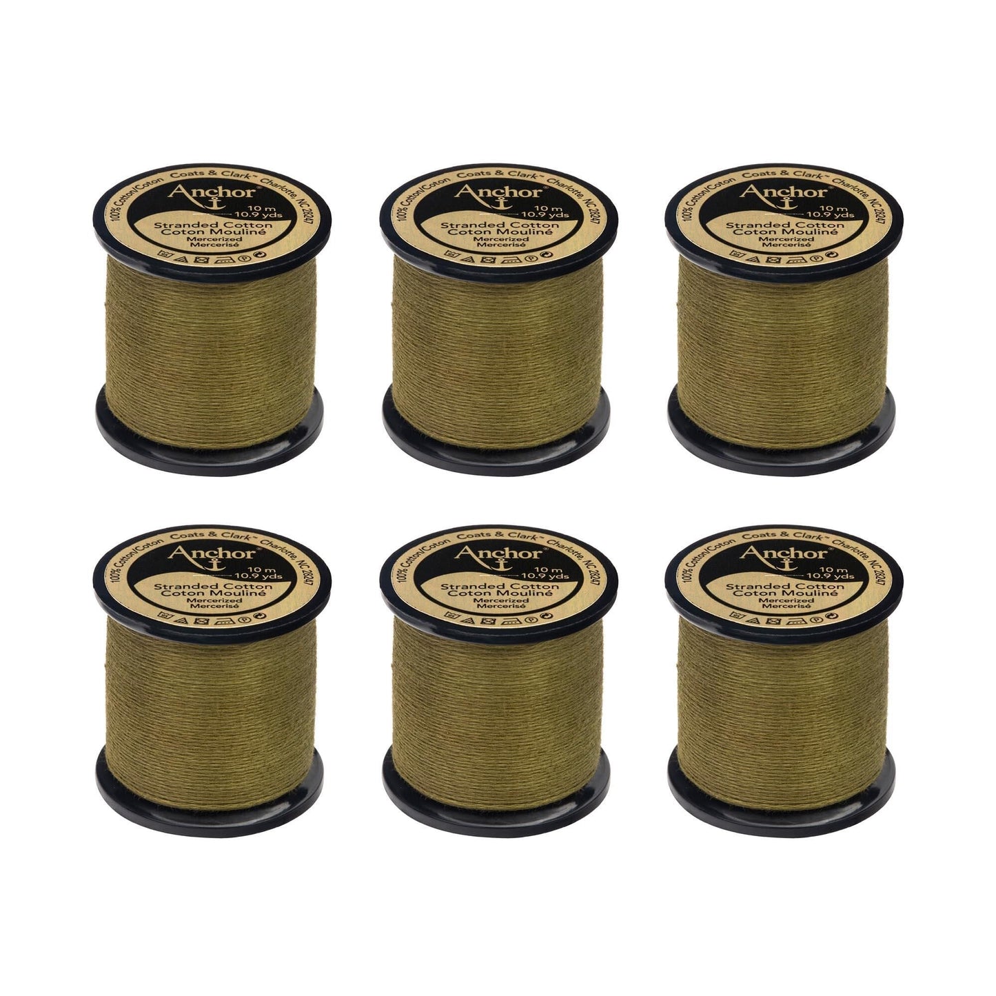 Anchor Spooled Floss 10 Meters (6 Pack) - Clearance shades