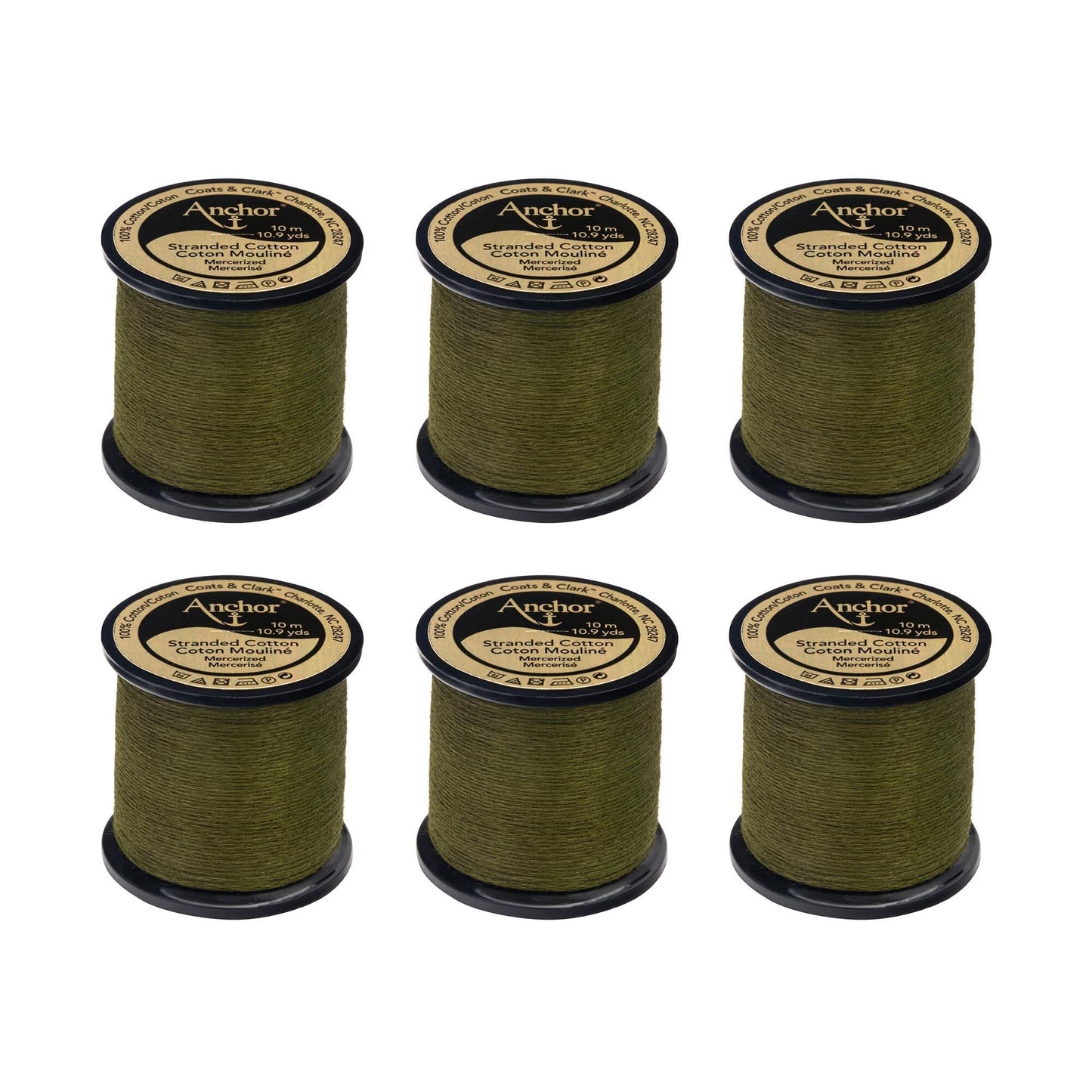 Anchor Spooled Floss 10 Meters (6 Pack) - Clearance shades