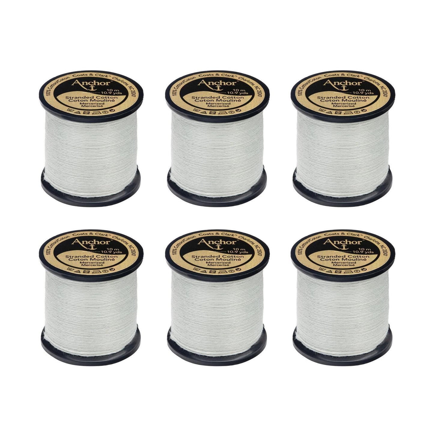 Anchor Spooled Floss 10 Meters (6 Pack) - Clearance shades