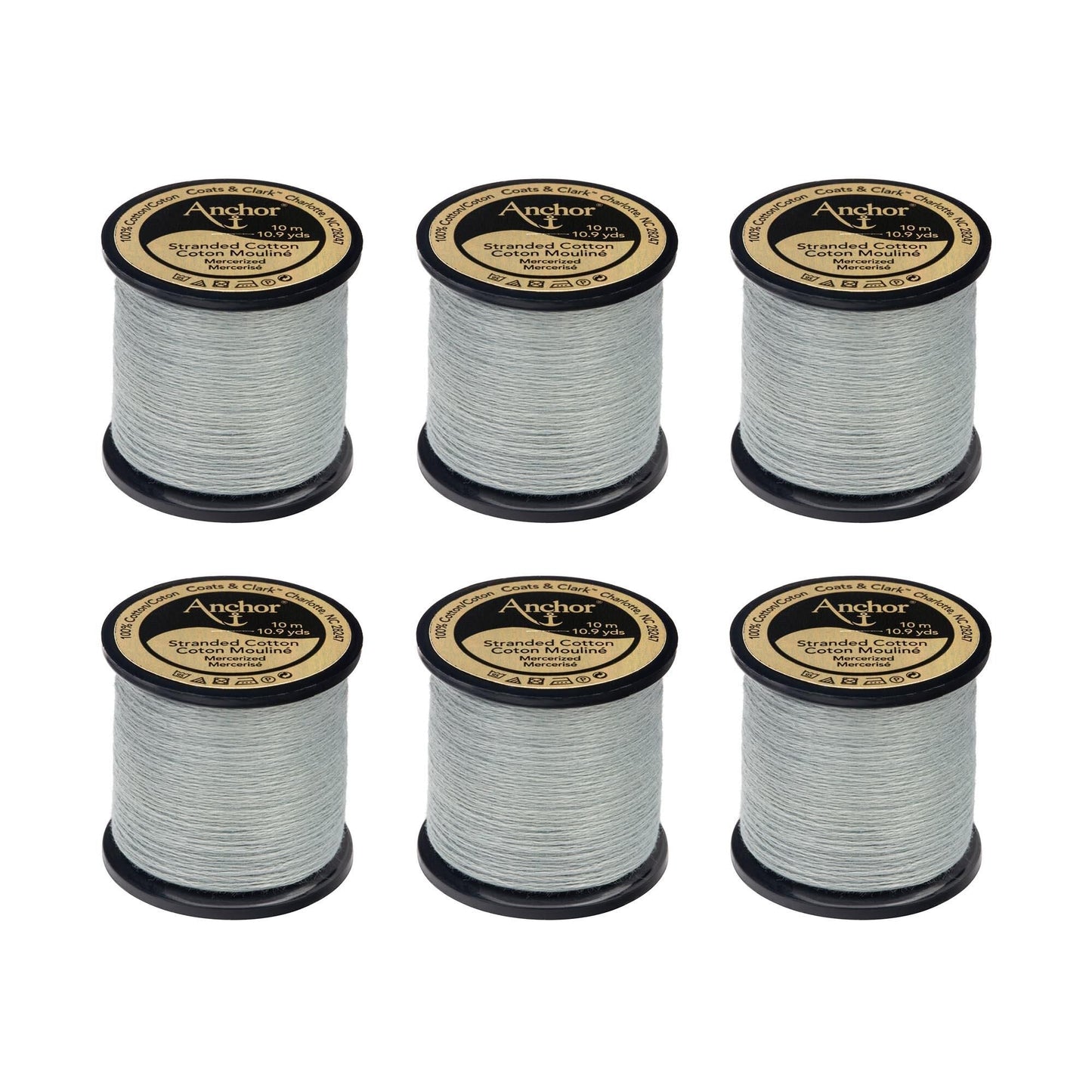 Anchor Spooled Floss 10 Meters (6 Pack) - Clearance shades