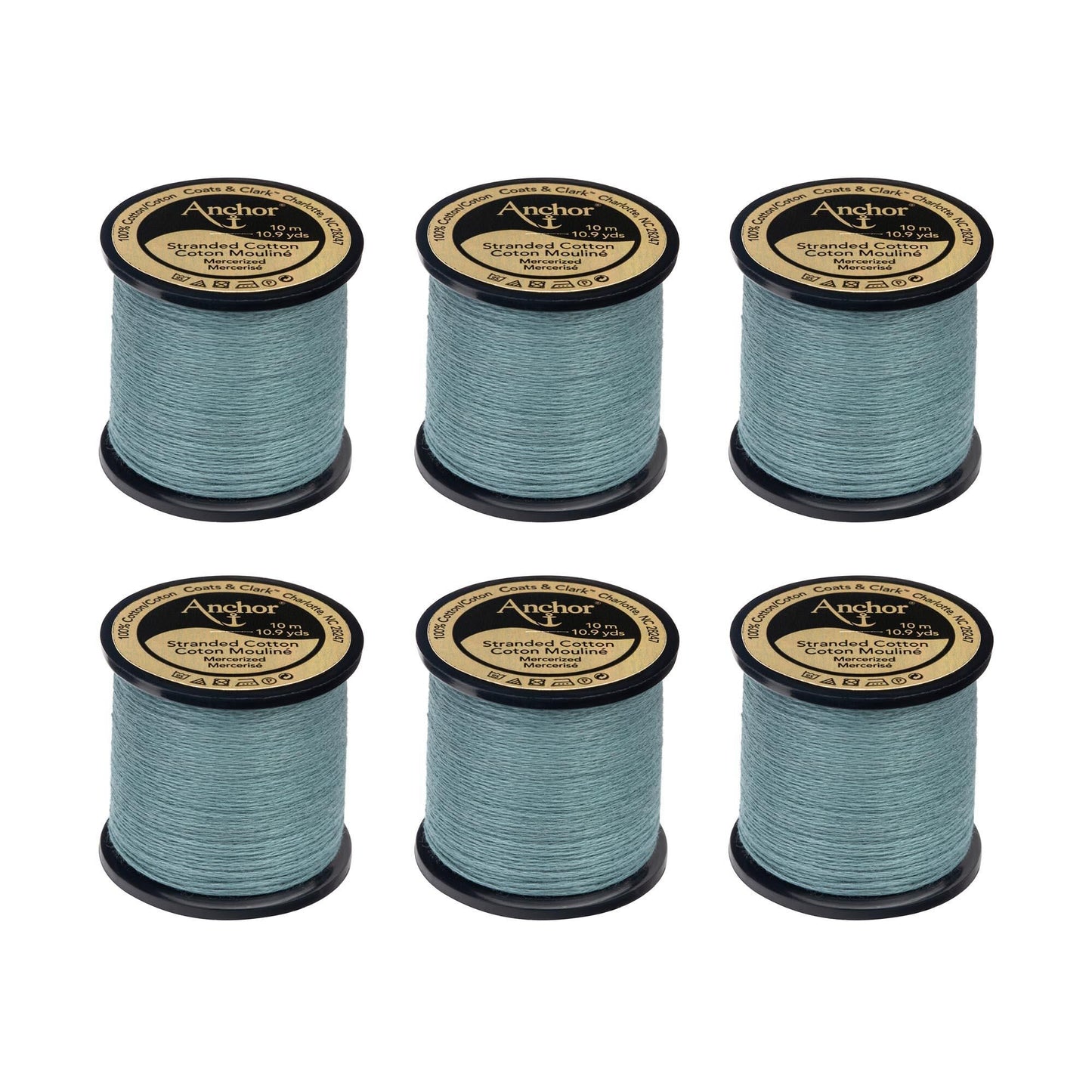 Anchor Spooled Floss 10 Meters (6 Pack) - Clearance shades