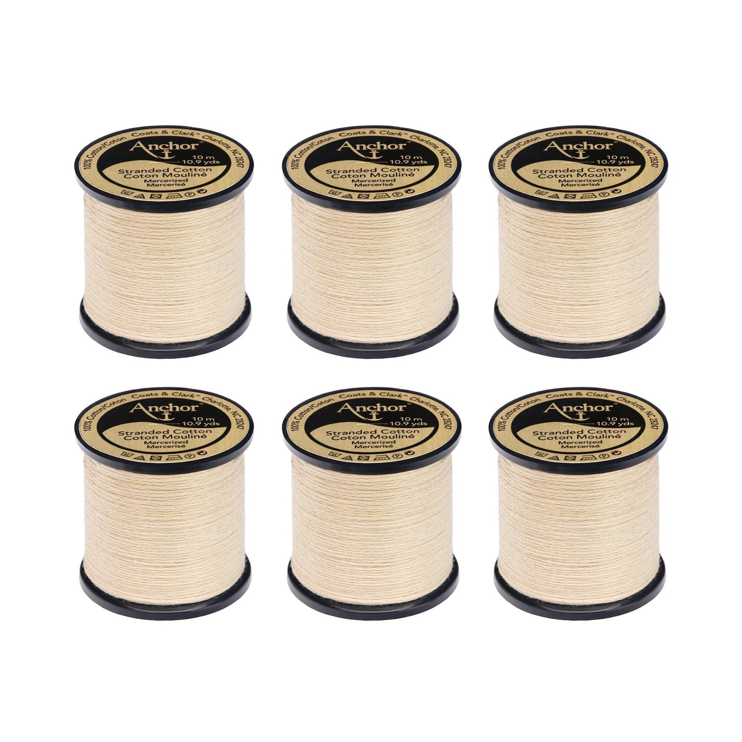 Anchor Spooled Floss 10 Meters (6 Pack) - Clearance shades