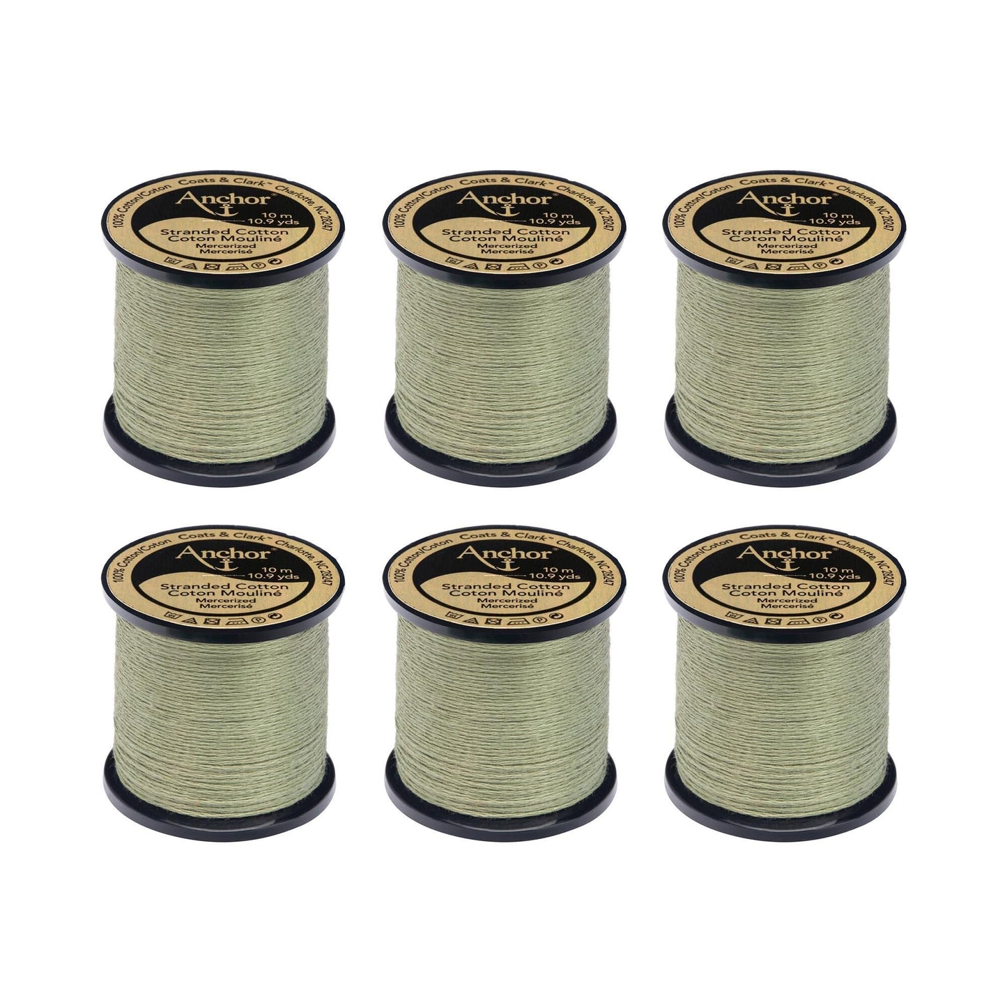 Anchor Spooled Floss 10 Meters (6 Pack) - Clearance shades