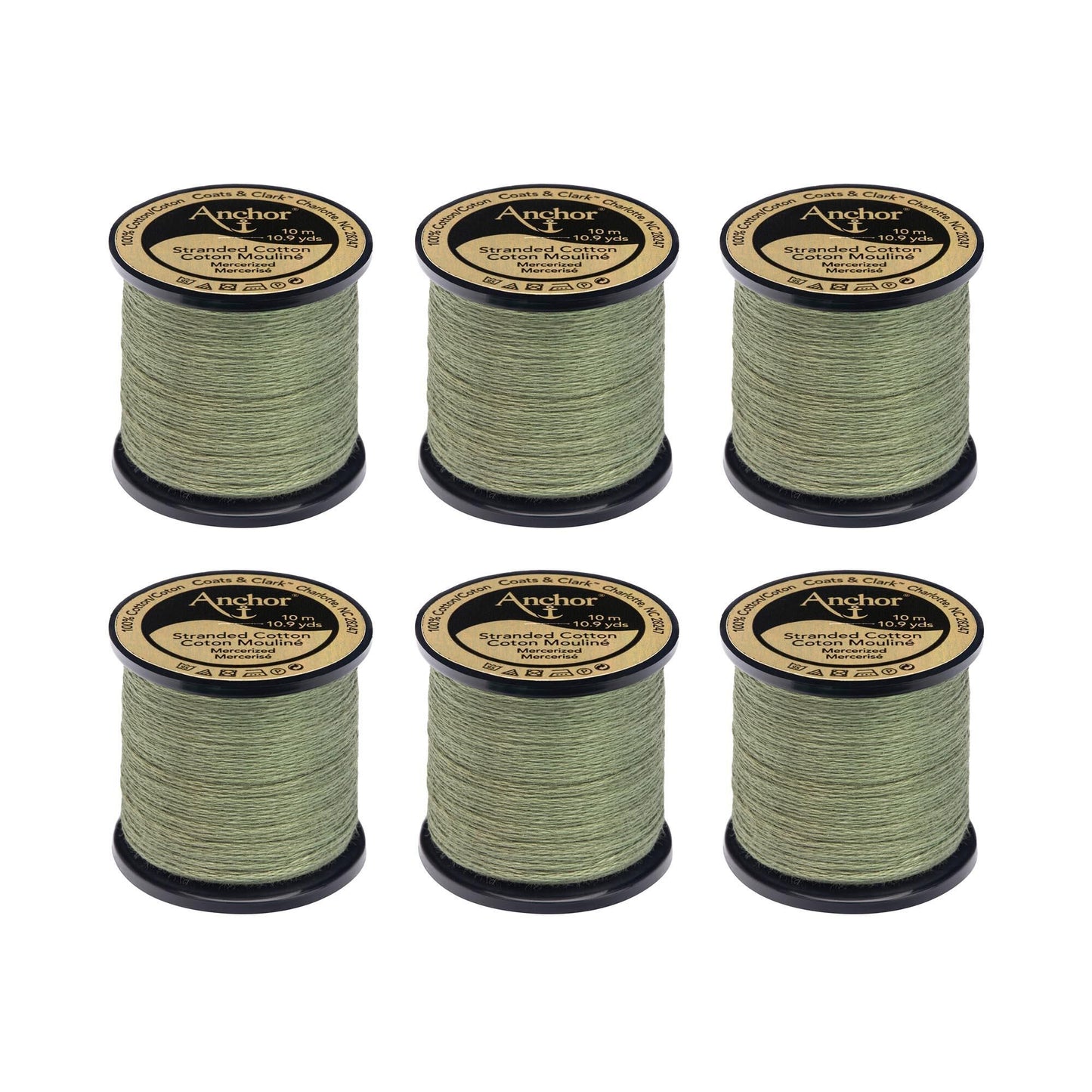 Anchor Spooled Floss 10 Meters (6 Pack) - Clearance shades
