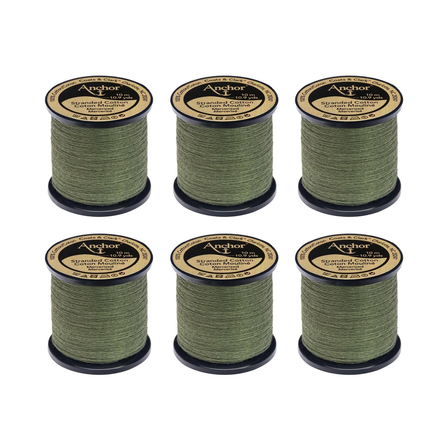 Anchor Spooled Floss 10 Meters (6 Pack) - Clearance shades