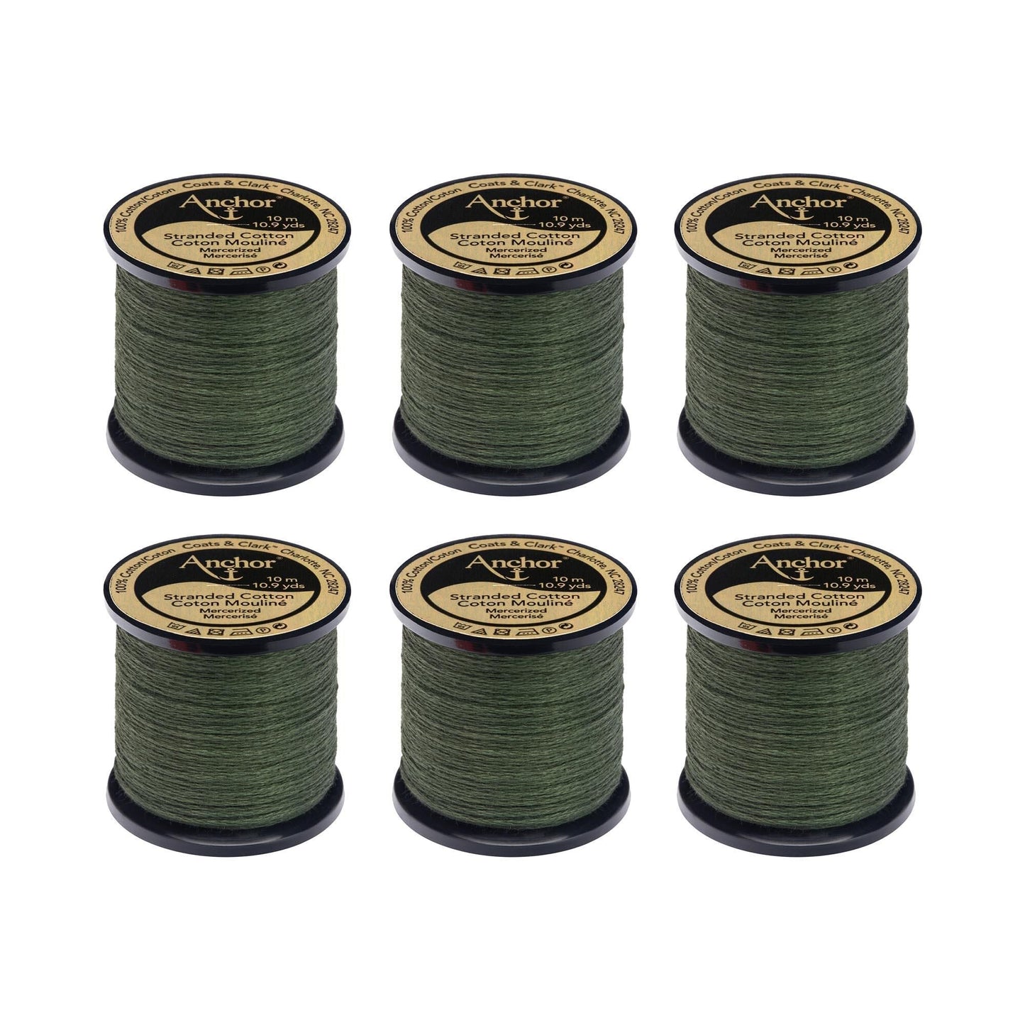 Anchor Spooled Floss 10 Meters (6 Pack) - Clearance shades