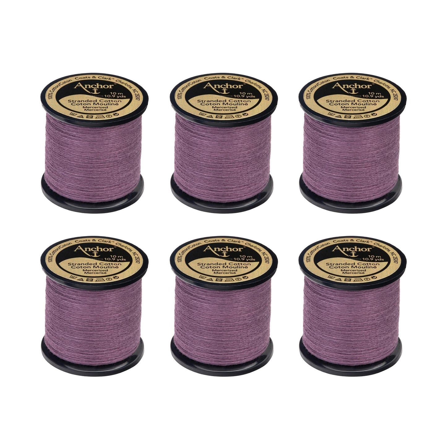 Anchor Spooled Floss 10 Meters (6 Pack) - Clearance shades