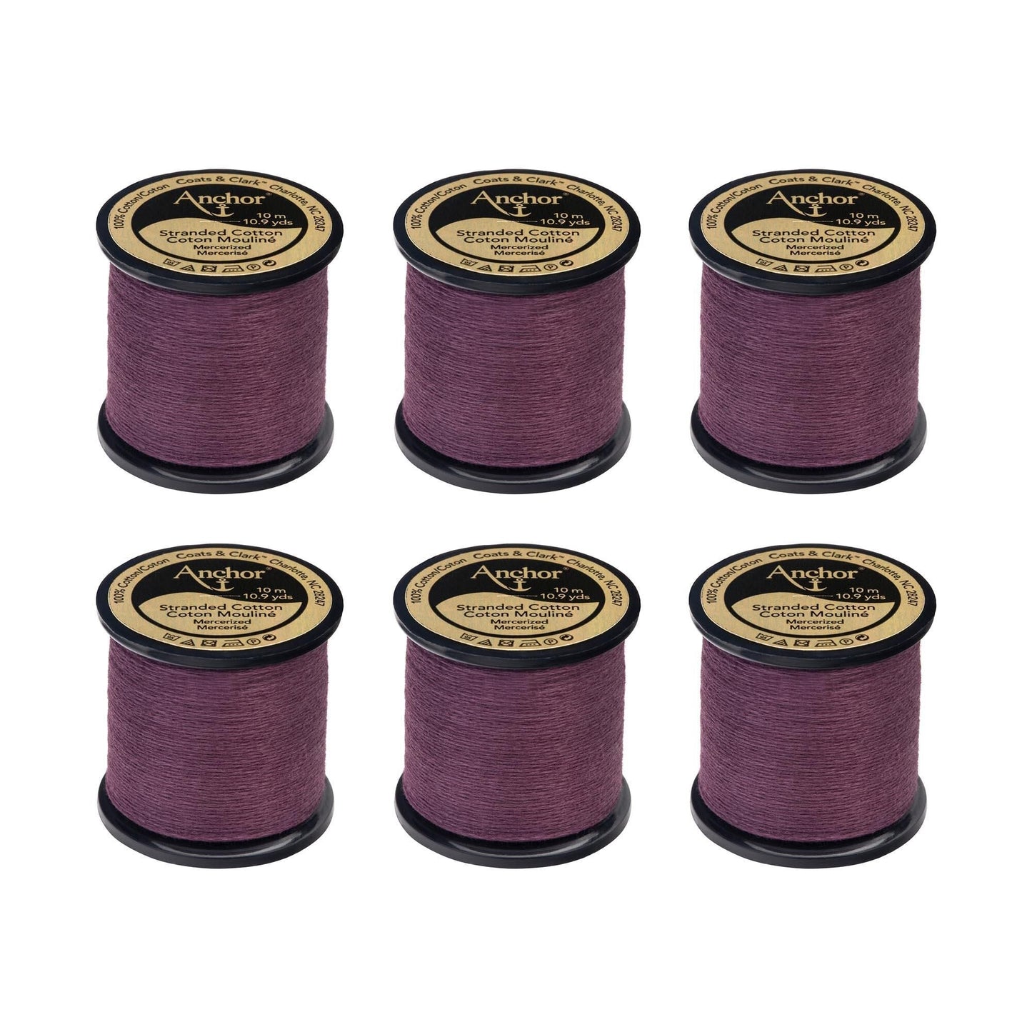 Anchor Spooled Floss 10 Meters (6 Pack) - Clearance shades