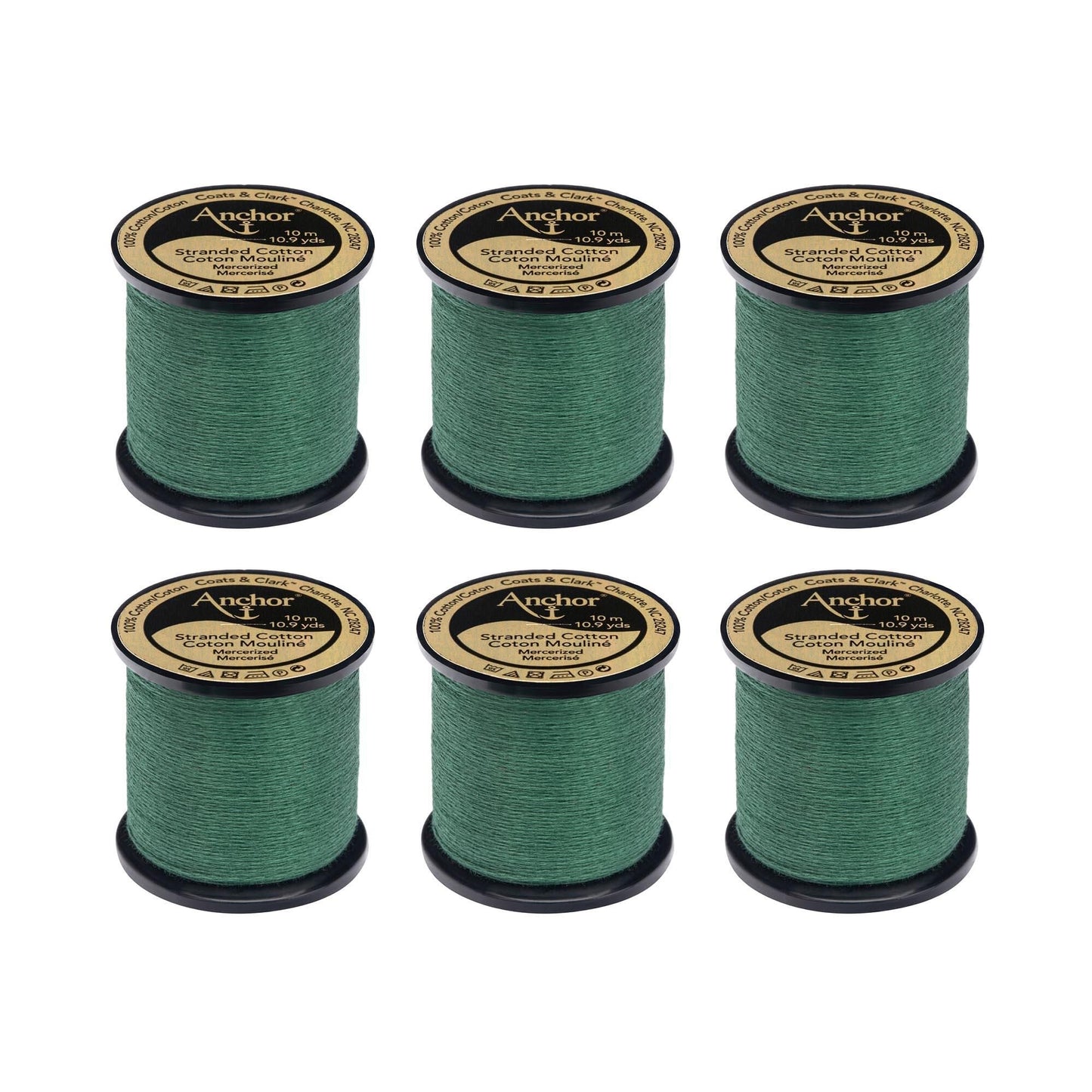 Anchor Spooled Floss 10 Meters (6 Pack) - Clearance shades
