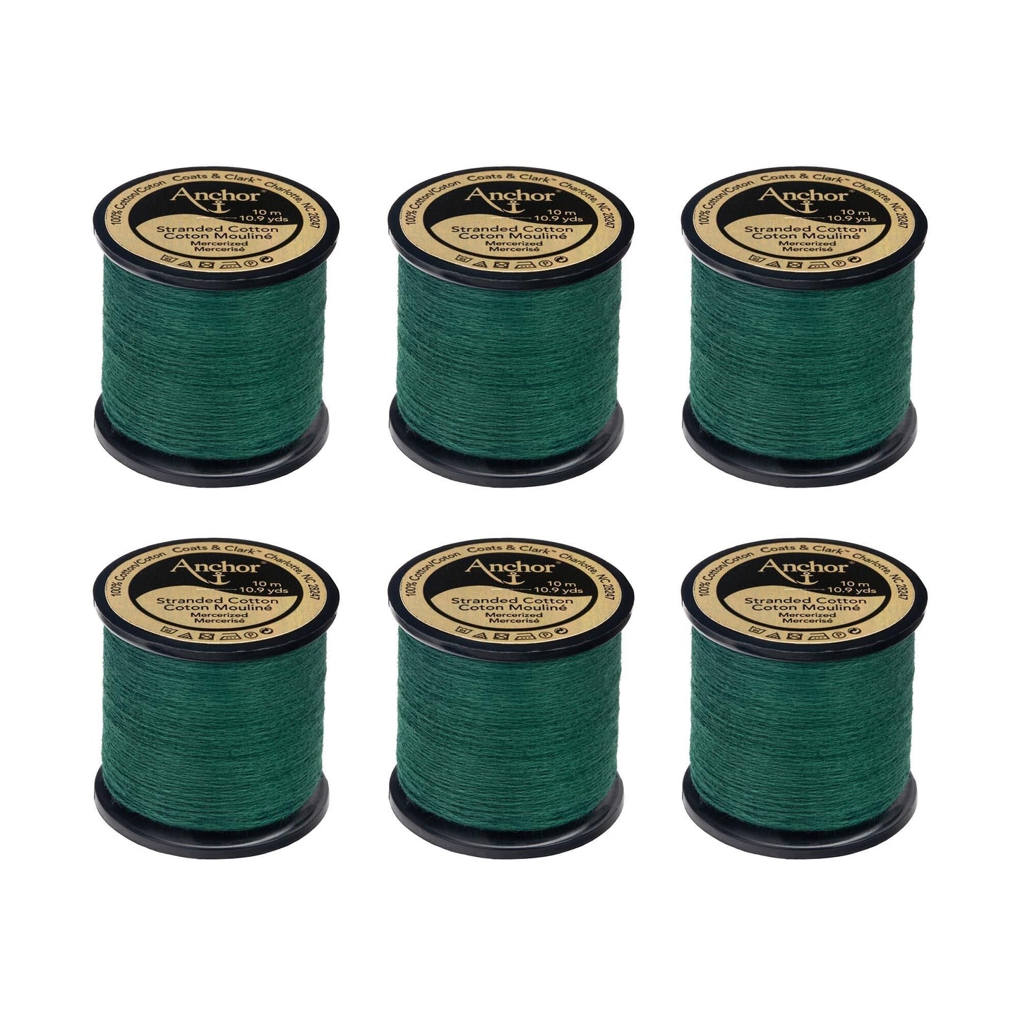 Anchor Spooled Floss 10 Meters (6 Pack) - Clearance shades