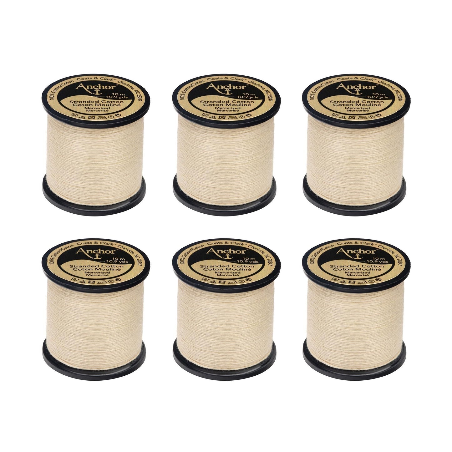 Anchor Spooled Floss 10 Meters (6 Pack) - Clearance shades
