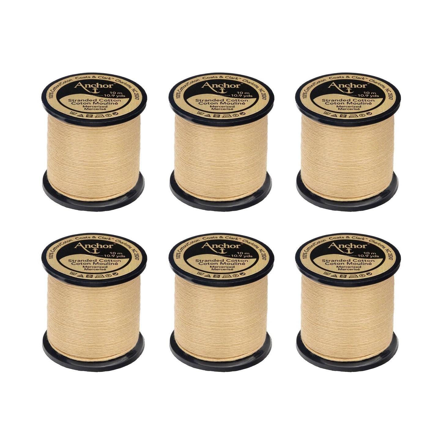 Anchor Spooled Floss 10 Meters (6 Pack) - Clearance shades