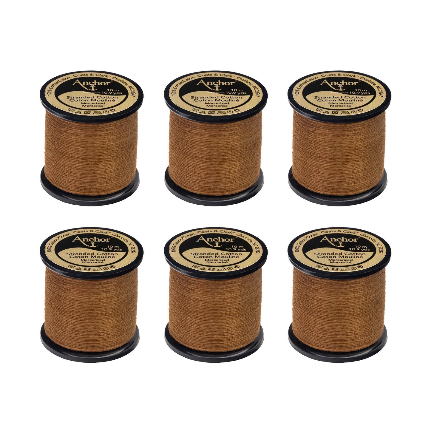 Anchor Spooled Floss 10 Meters (6 Pack) - Clearance shades