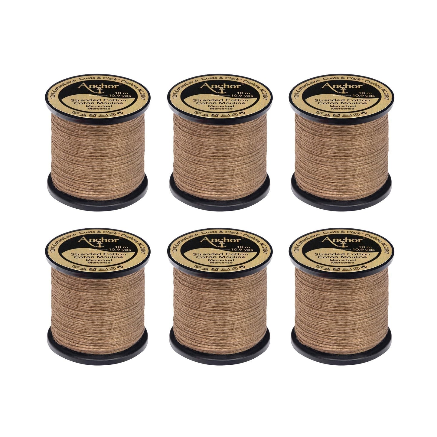 Anchor Spooled Floss 10 Meters (6 Pack) - Clearance shades