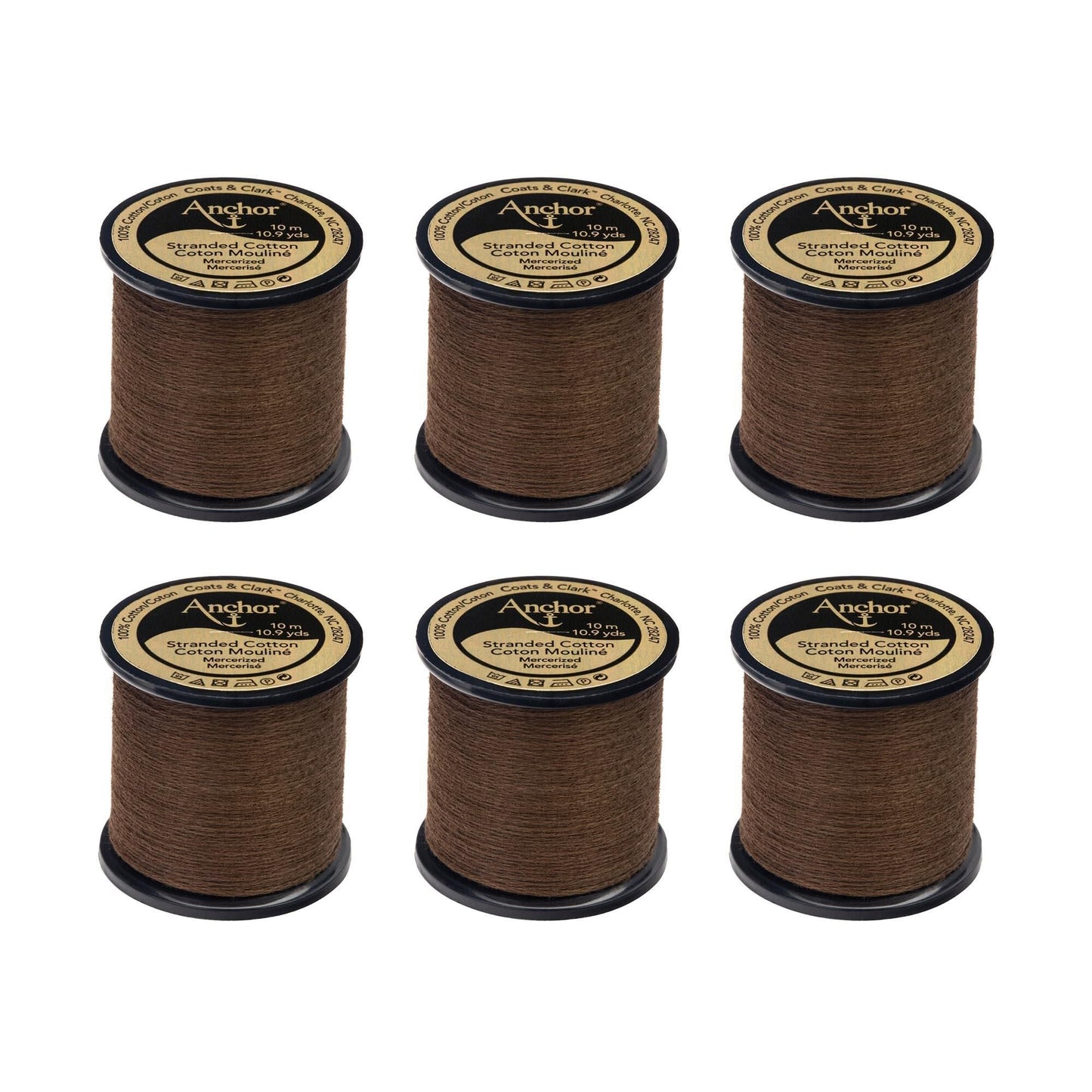 Anchor Spooled Floss 10 Meters (6 Pack) - Clearance shades