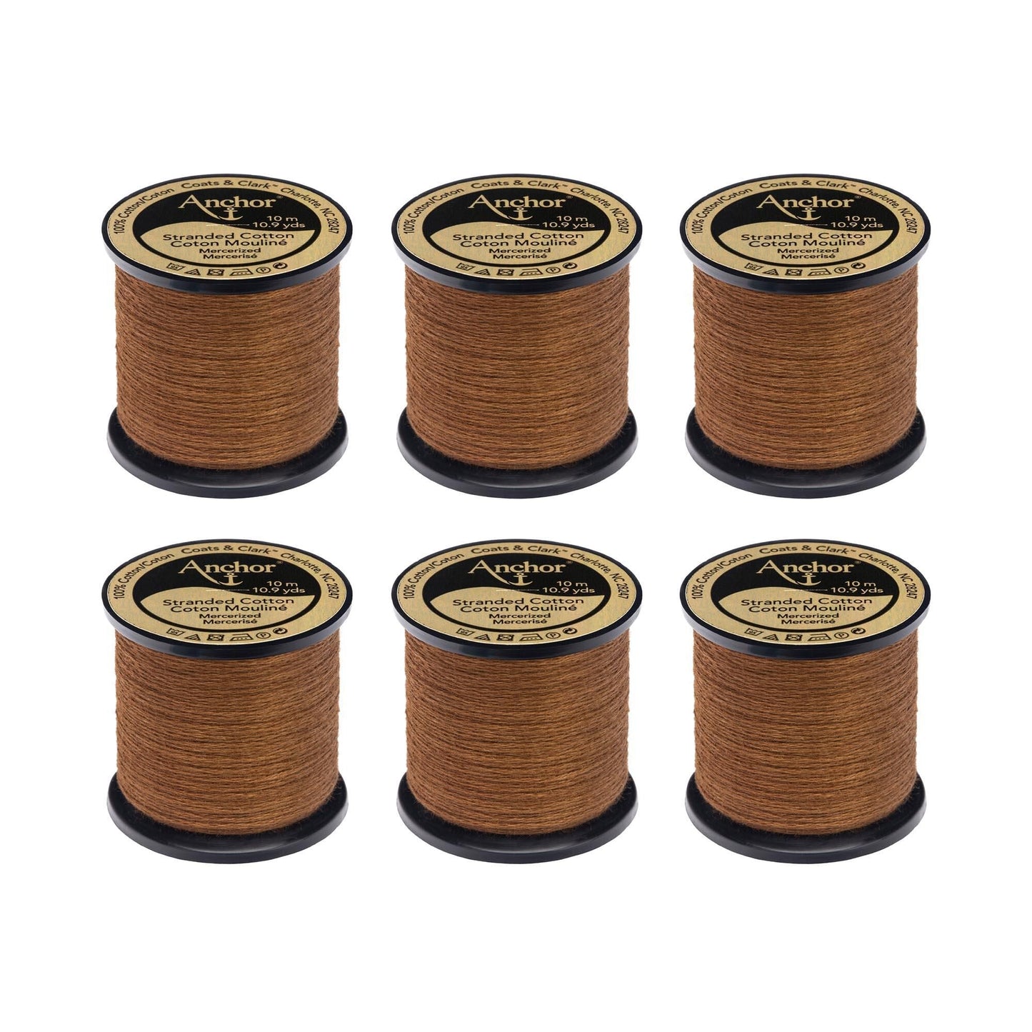 Anchor Spooled Floss 10 Meters (6 Pack) - Clearance shades