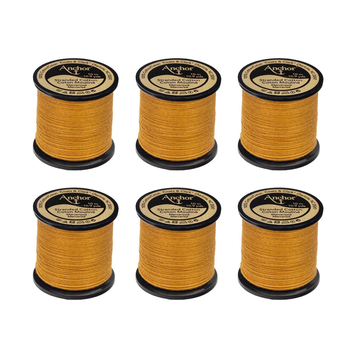 Anchor Spooled Floss 10 Meters (6 Pack) - Clearance shades