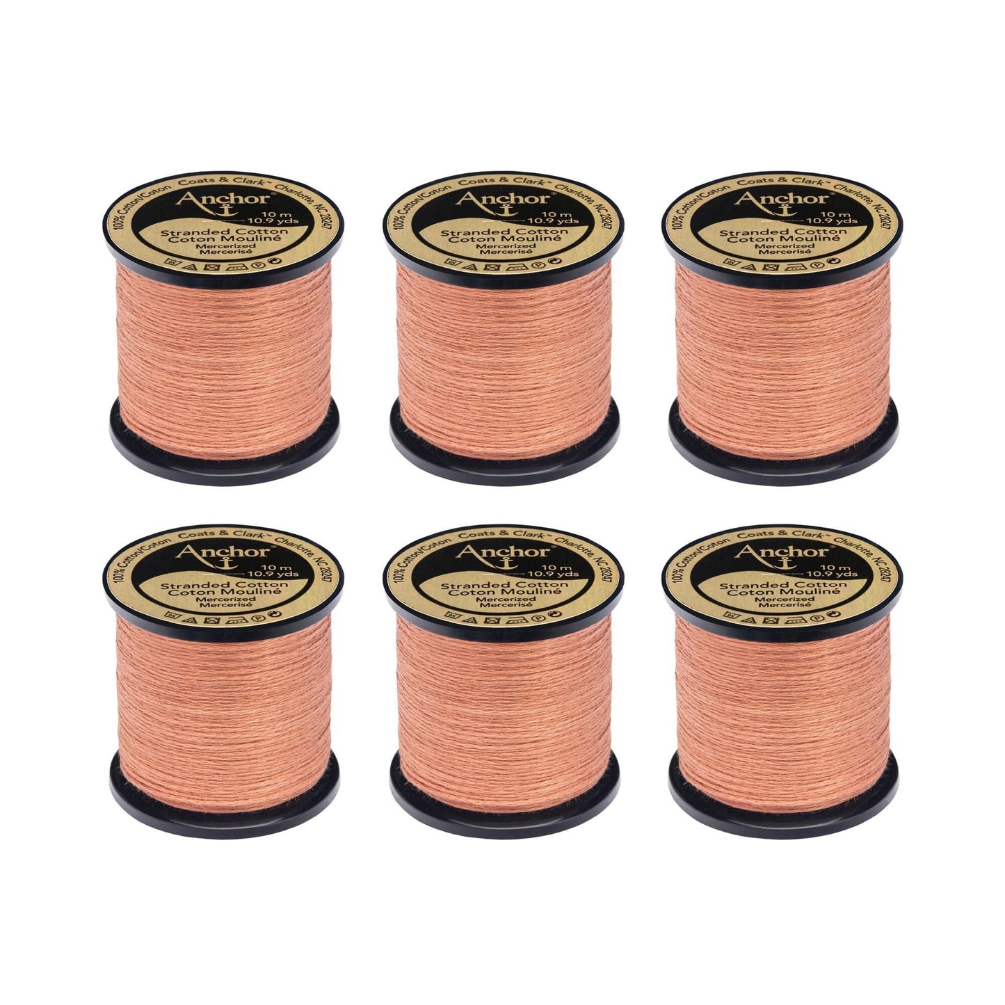 Anchor Spooled Floss 10 Meters (6 Pack) - Clearance shades