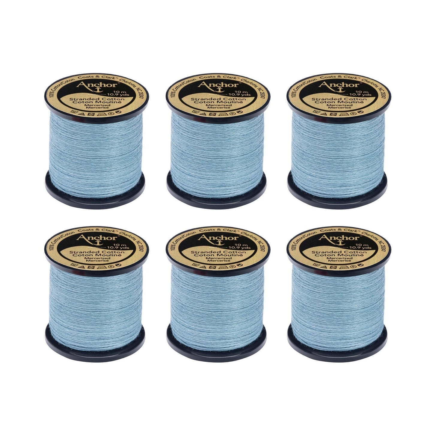 Anchor Spooled Floss 10 Meters (6 Pack) - Clearance shades