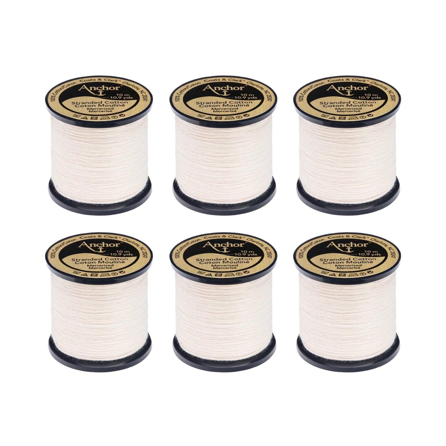 Anchor Spooled Floss 10 Meters (6 Pack) - Clearance shades