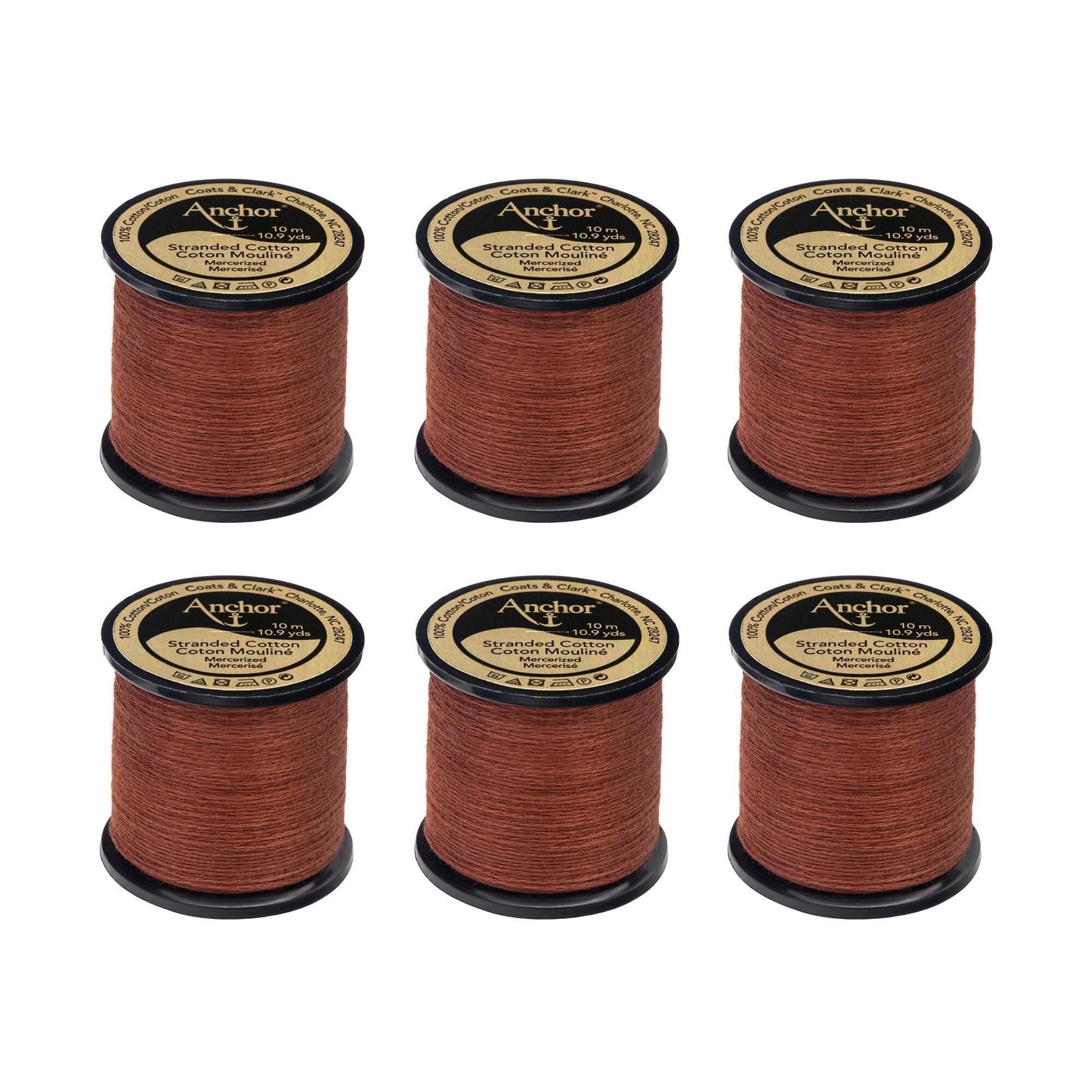 Anchor Spooled Floss 10 Meters (6 Pack) - Clearance shades