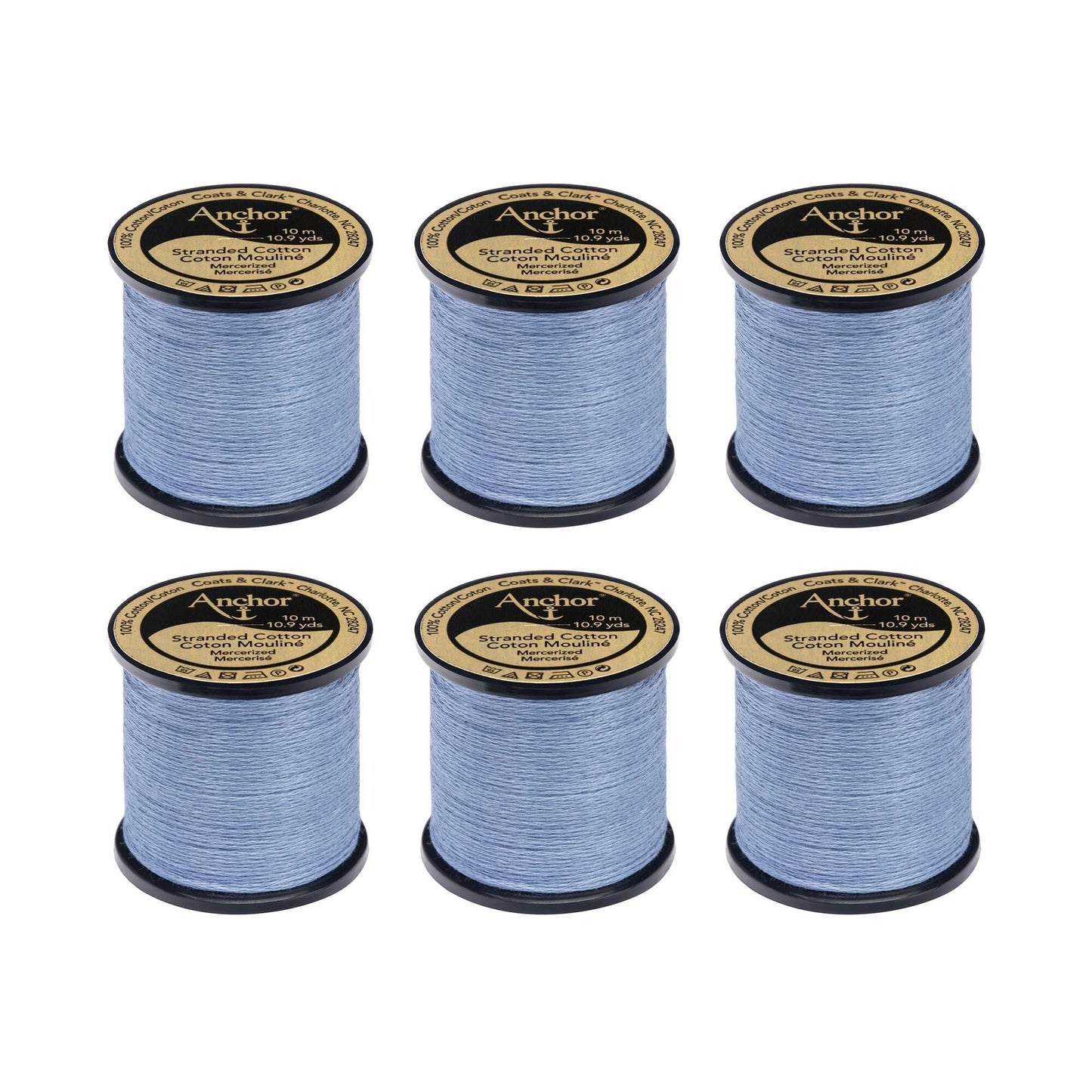 Anchor Spooled Floss 10 Meters (6 Pack) - Clearance shades