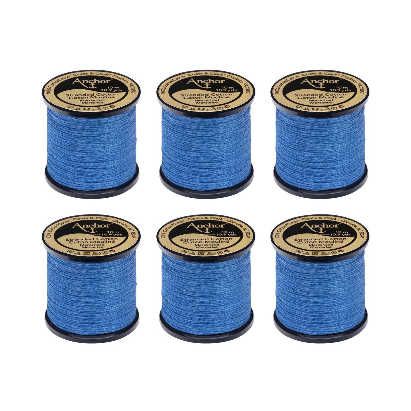 Anchor Spooled Floss 10 Meters (6 Pack) - Clearance shades