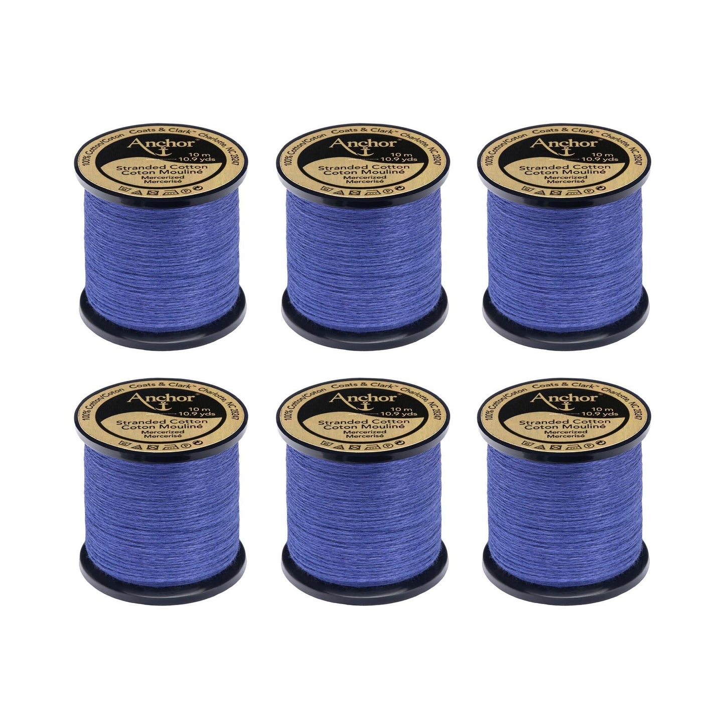 Anchor Spooled Floss 10 Meters (6 Pack) - Clearance shades