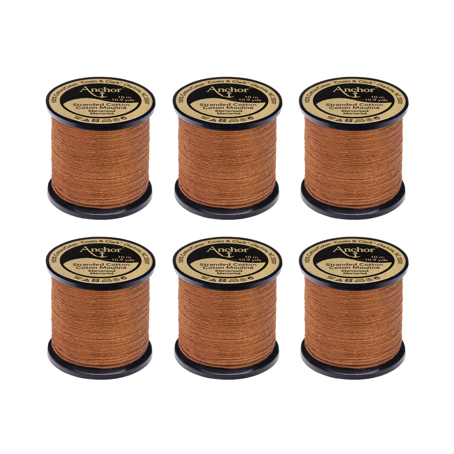 Anchor Spooled Floss 10 Meters (6 Pack) - Clearance shades
