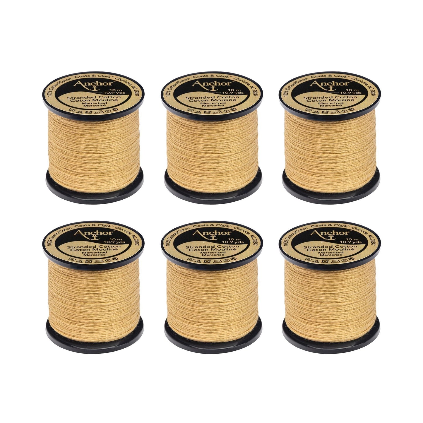 Anchor Spooled Floss 10 Meters (6 Pack) - Clearance shades