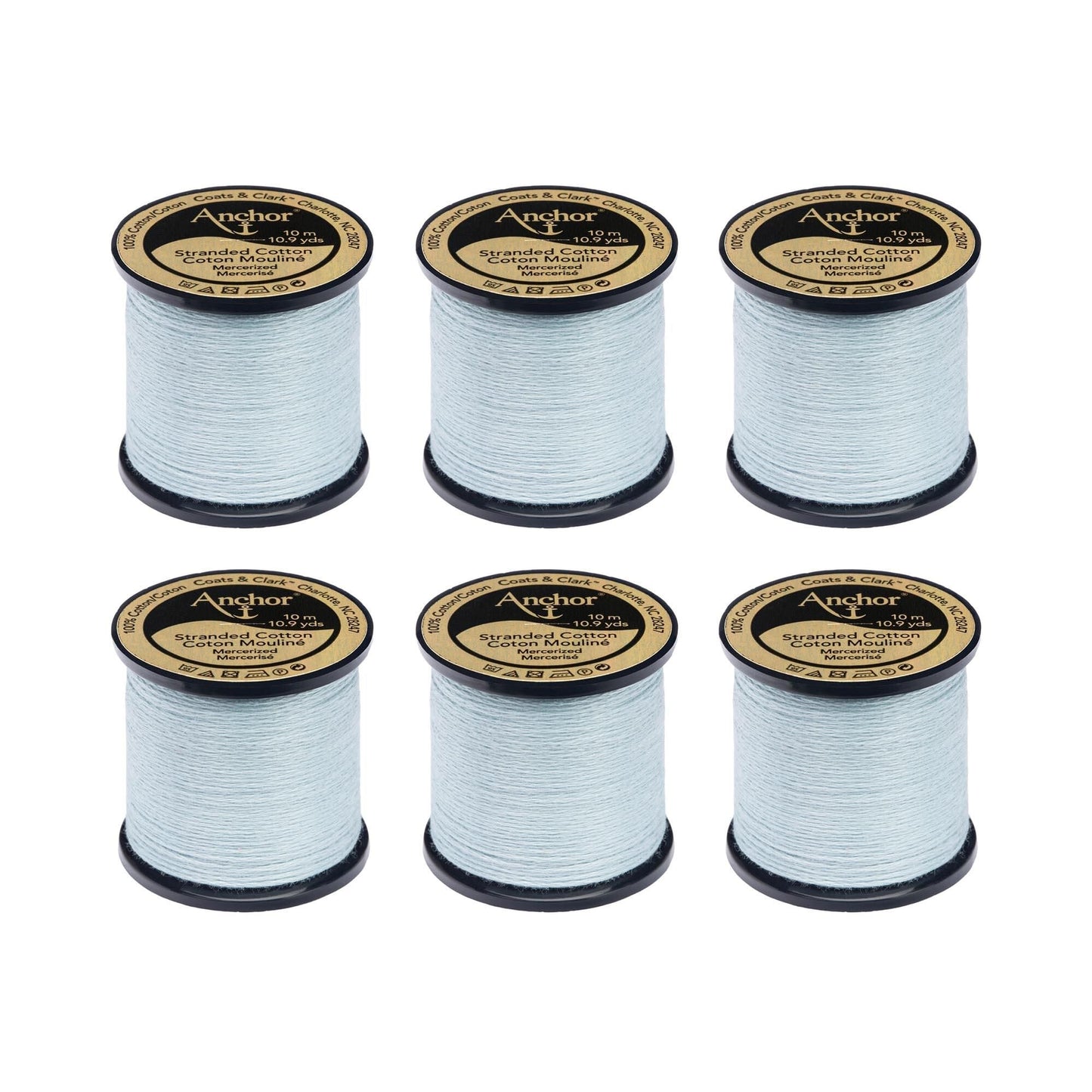 Anchor Spooled Floss 10 Meters (6 Pack) - Clearance shades