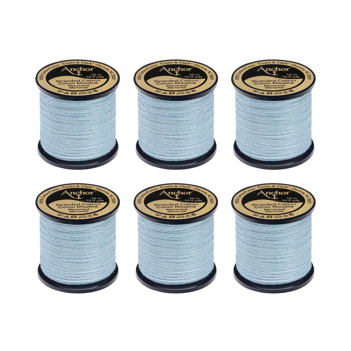 Anchor Spooled Floss 10 Meters (6 Pack) - Clearance shades