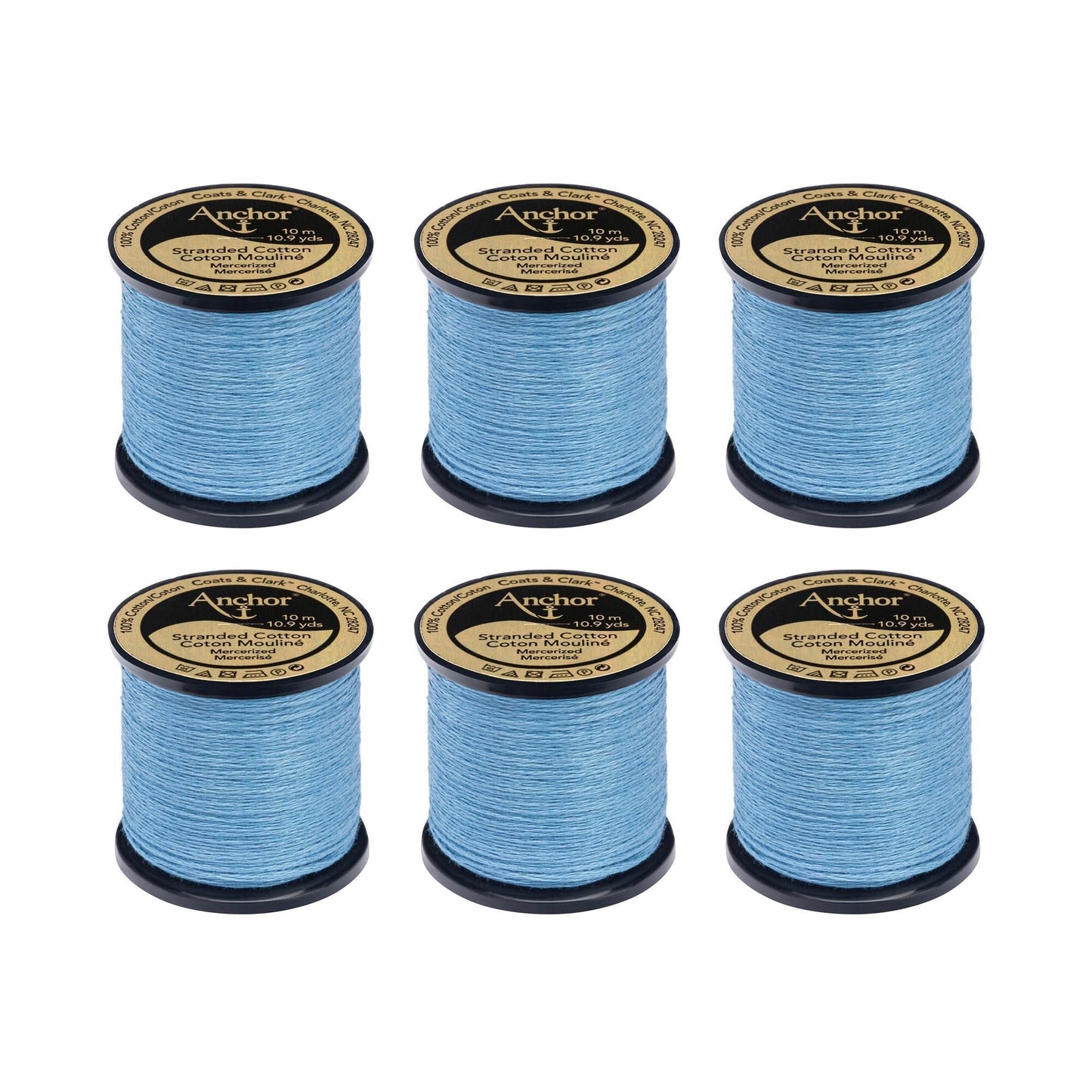 Anchor Spooled Floss 10 Meters (6 Pack) - Clearance shades