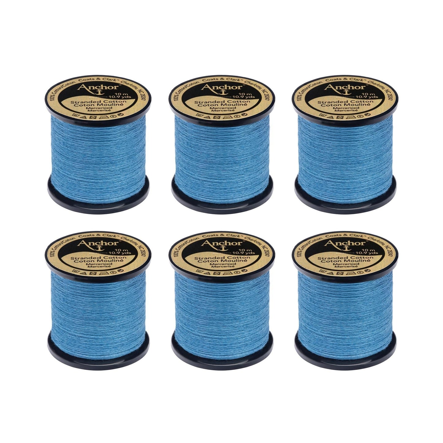 Anchor Spooled Floss 10 Meters (6 Pack) - Clearance shades