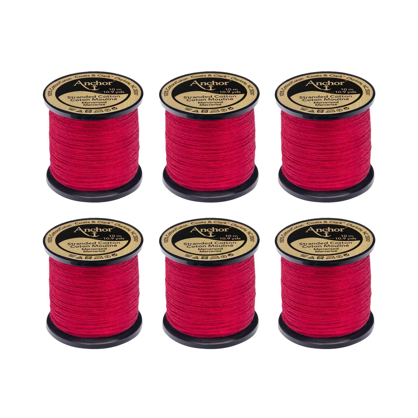Anchor Spooled Floss 10 Meters (6 Pack) - Clearance shades