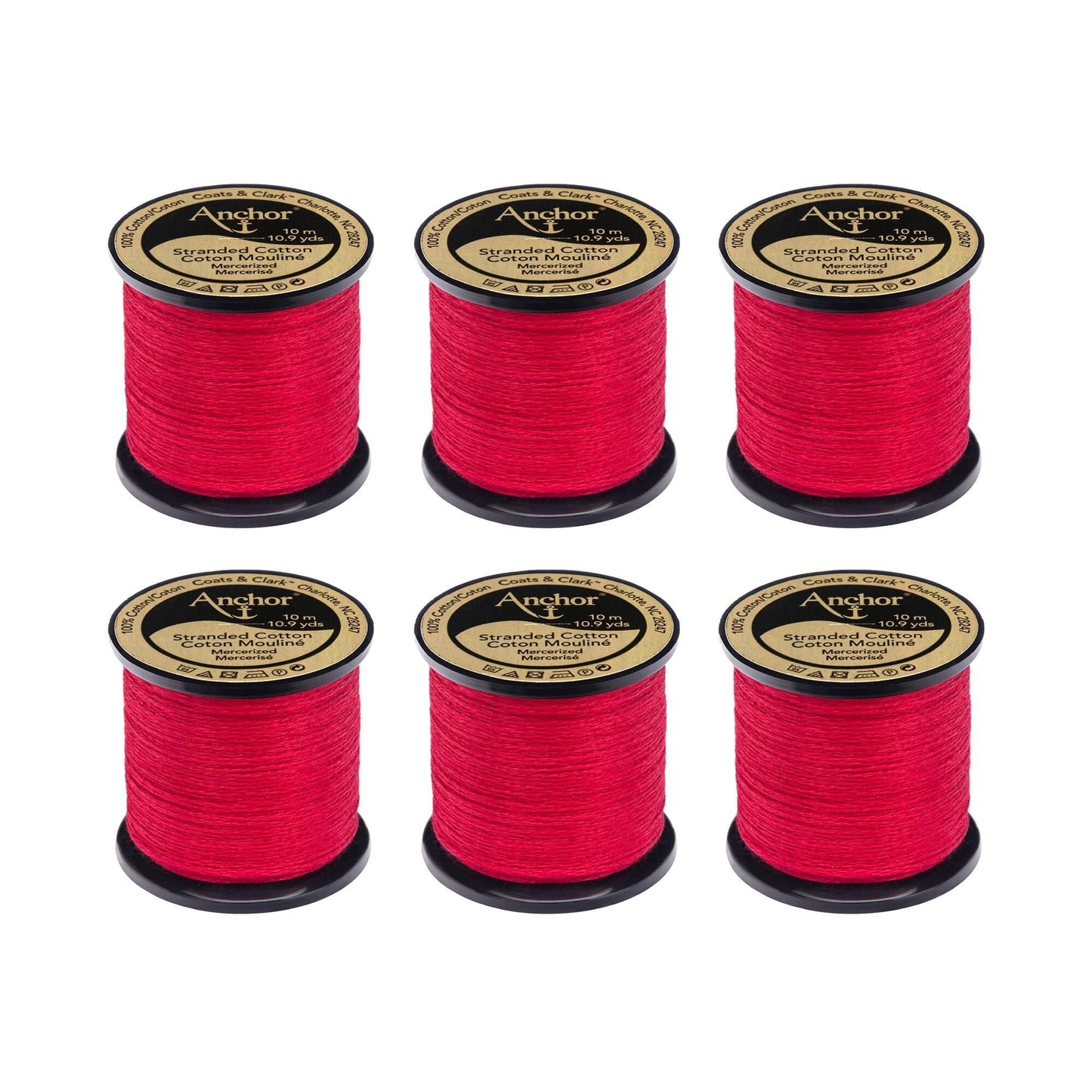 Anchor Spooled Floss 10 Meters (6 Pack) - Clearance shades