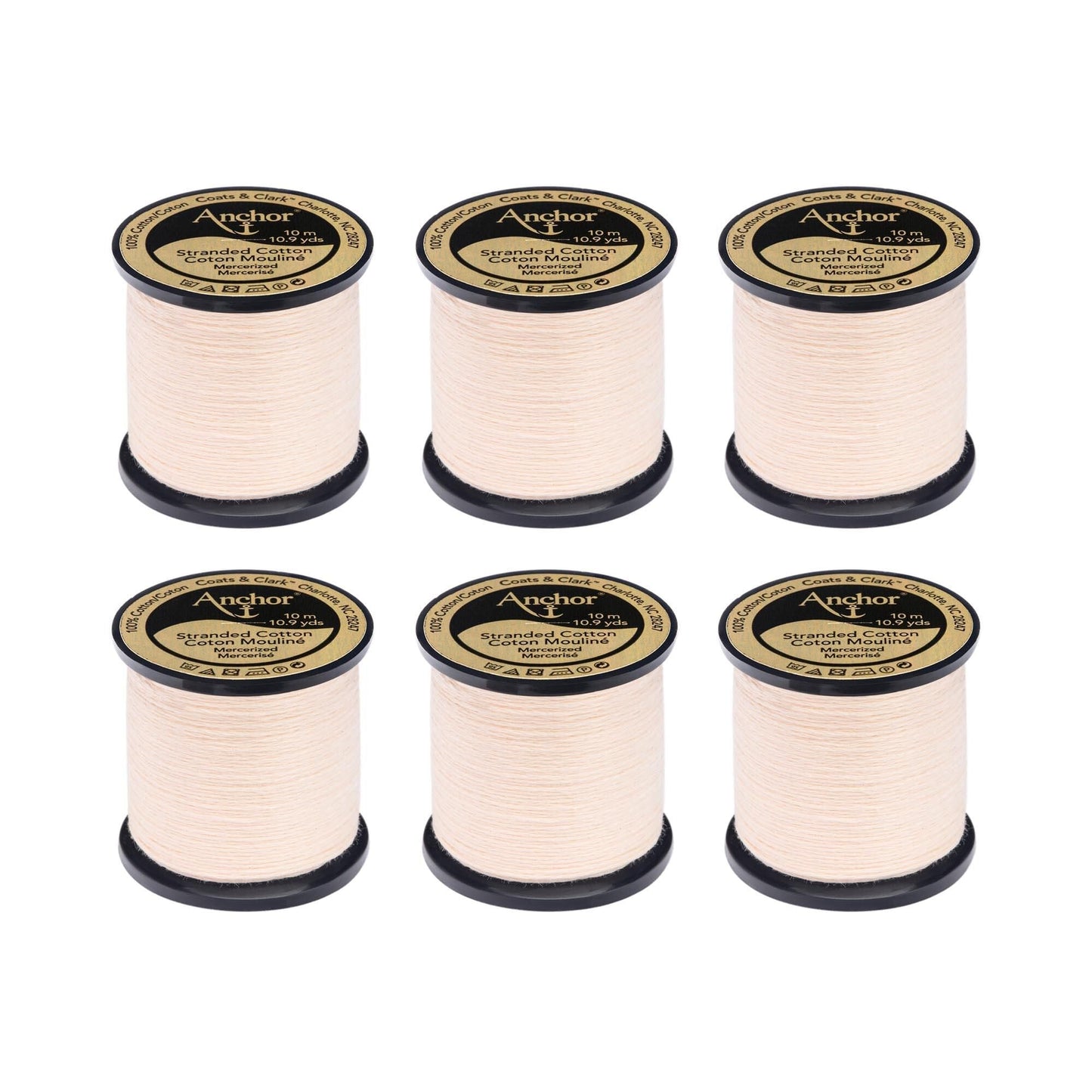 Anchor Spooled Floss 10 Meters (6 Pack) - Clearance shades