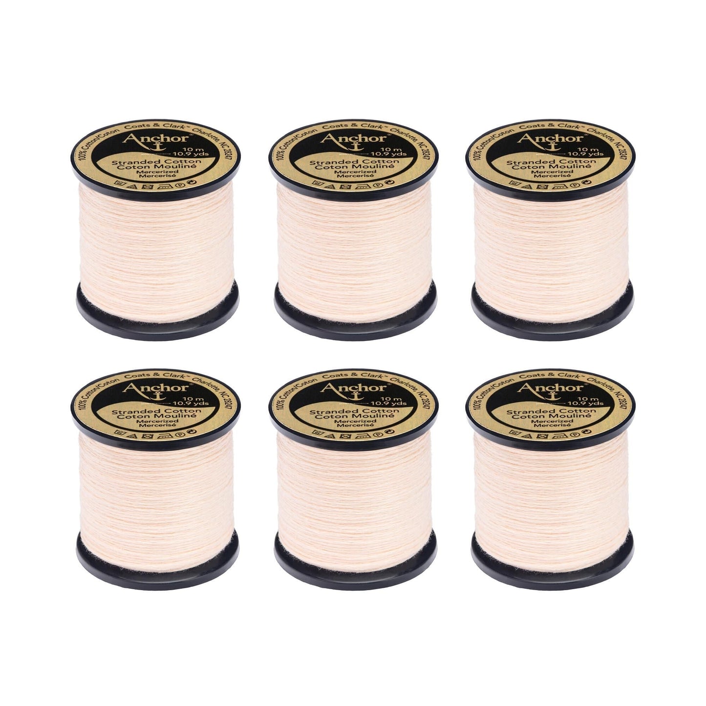 Anchor Spooled Floss 10 Meters (6 Pack) - Clearance shades