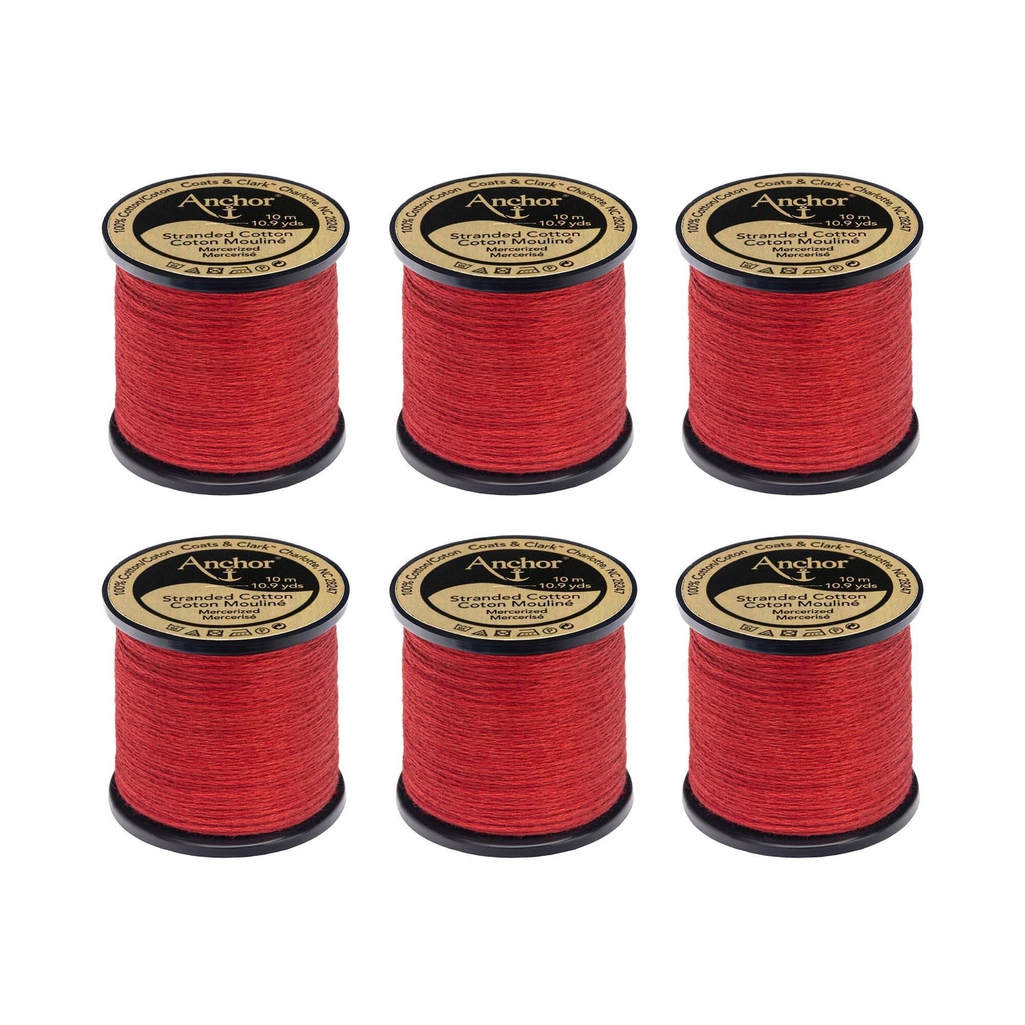 Anchor Spooled Floss 10 Meters (6 Pack) - Clearance shades