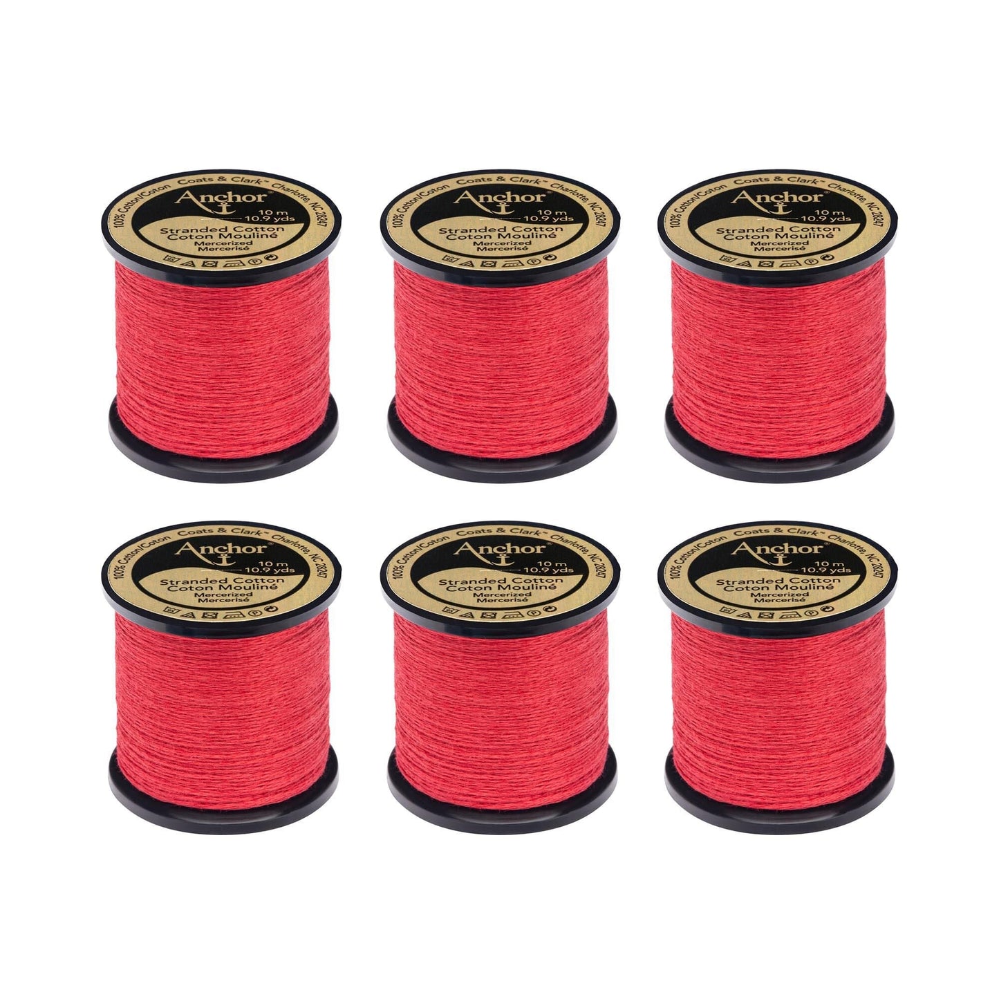 Anchor Spooled Floss 10 Meters (6 Pack) - Clearance shades