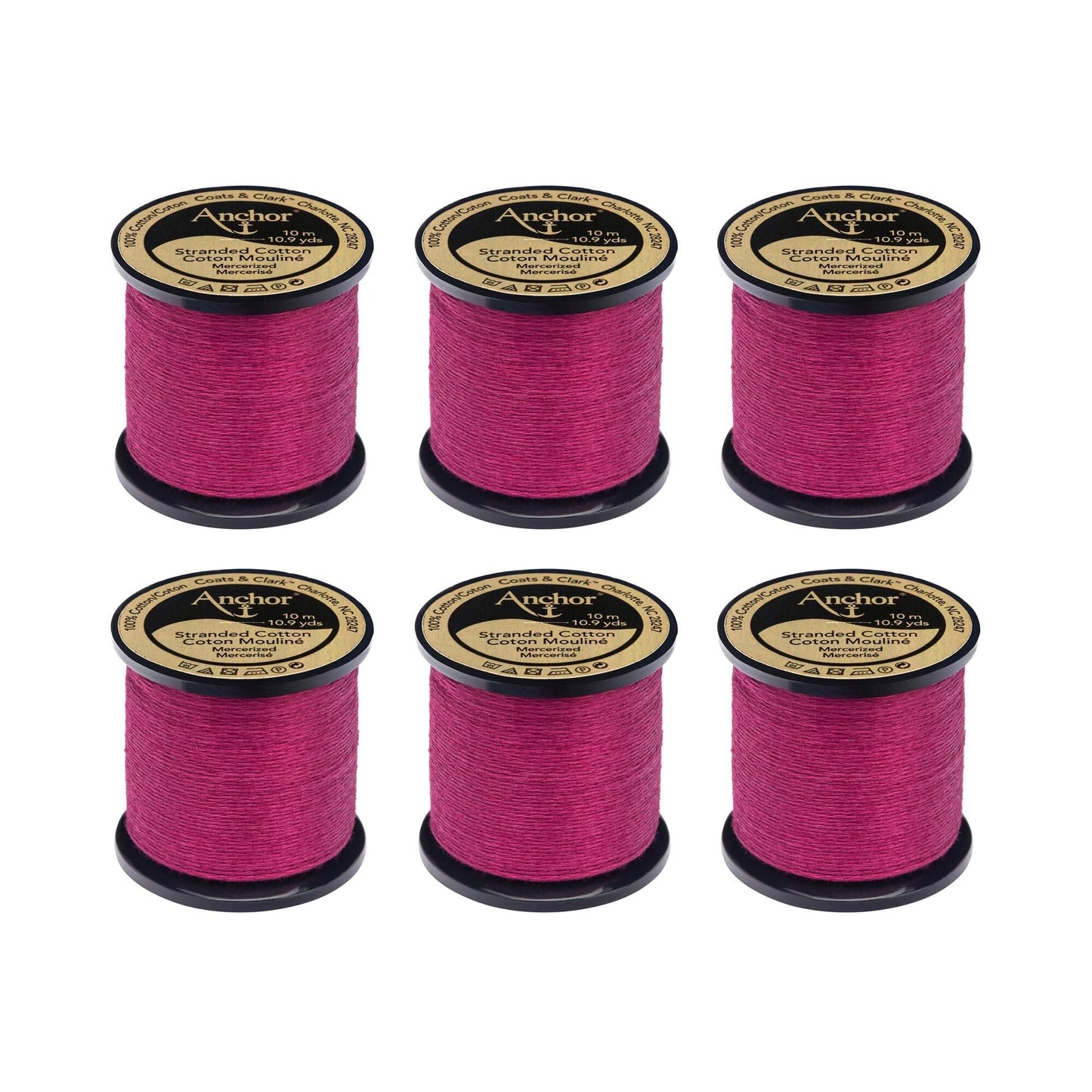 Anchor Spooled Floss 10 Meters (6 Pack) - Clearance shades