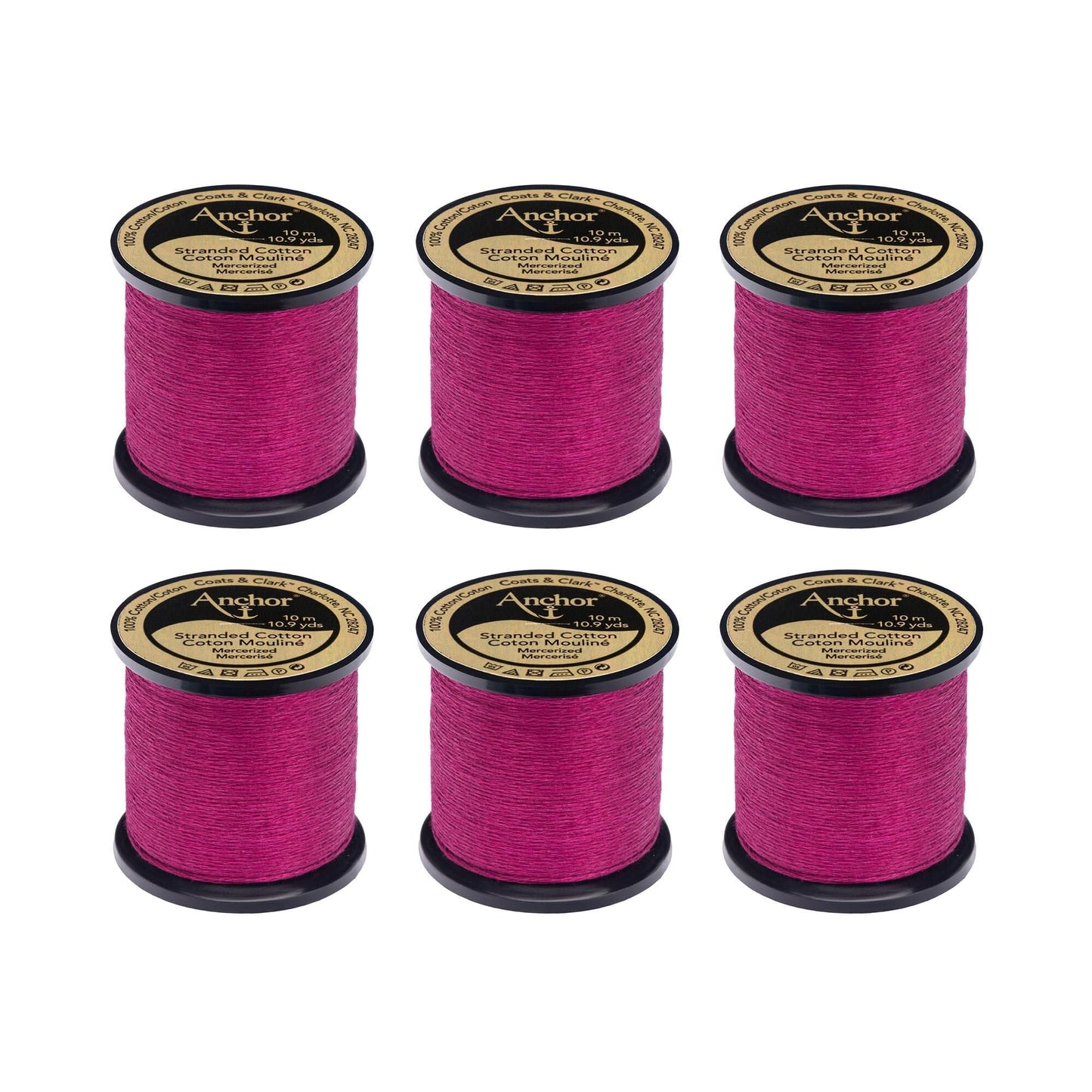 Anchor Spooled Floss 10 Meters (6 Pack) - Clearance shades