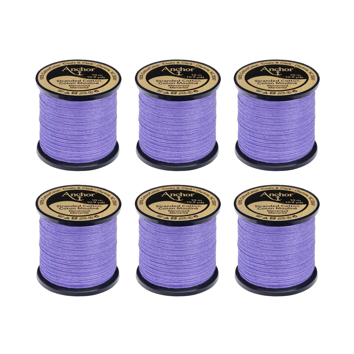Anchor Spooled Floss 10 Meters (6 Pack) - Clearance shades