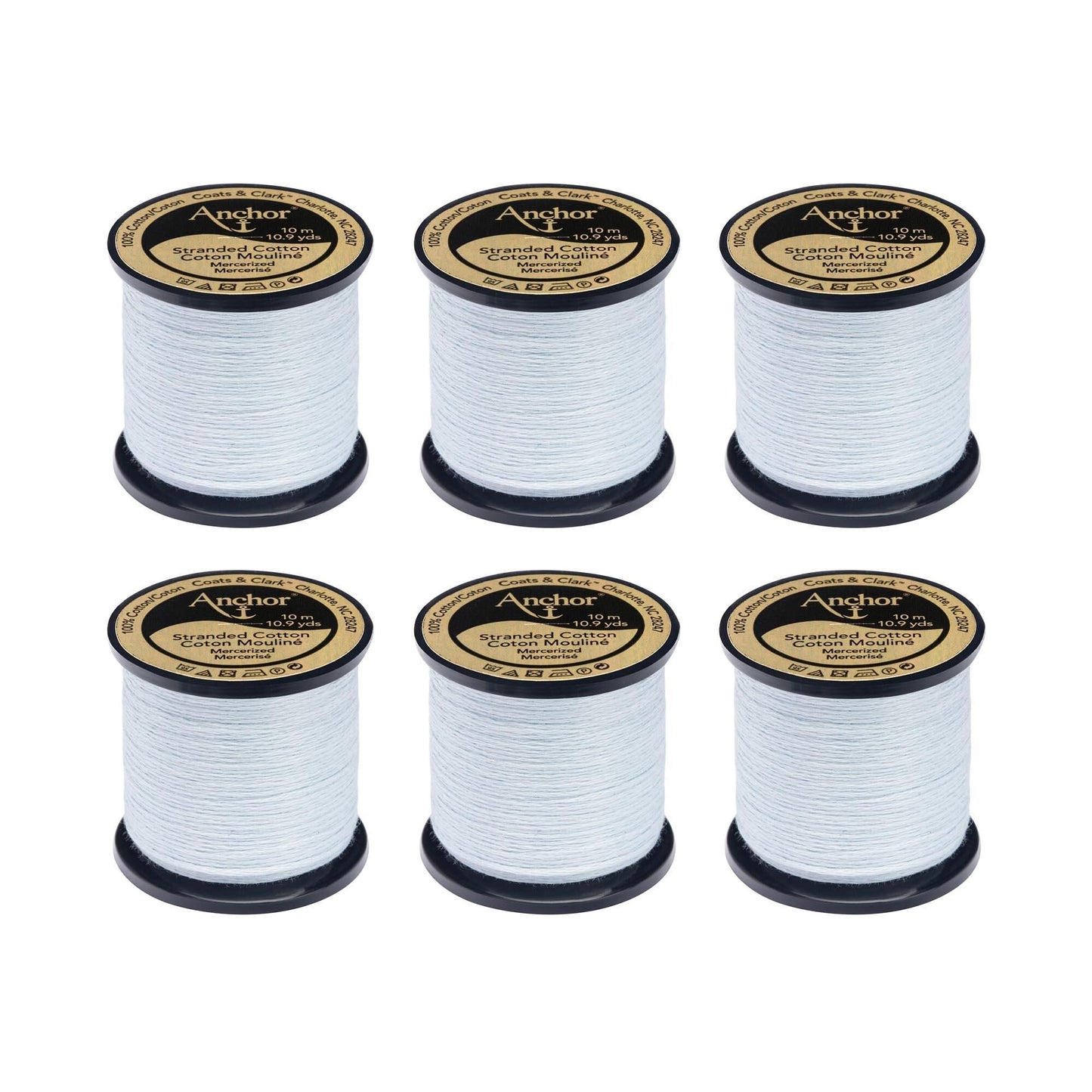 Anchor Spooled Floss 10 Meters (6 Pack) - Clearance shades